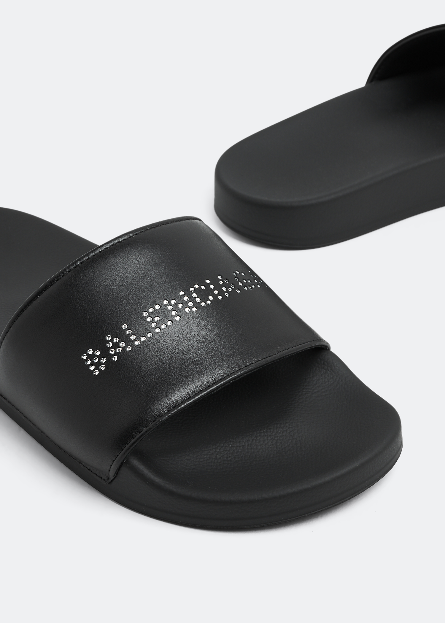 

Pool slides, Black