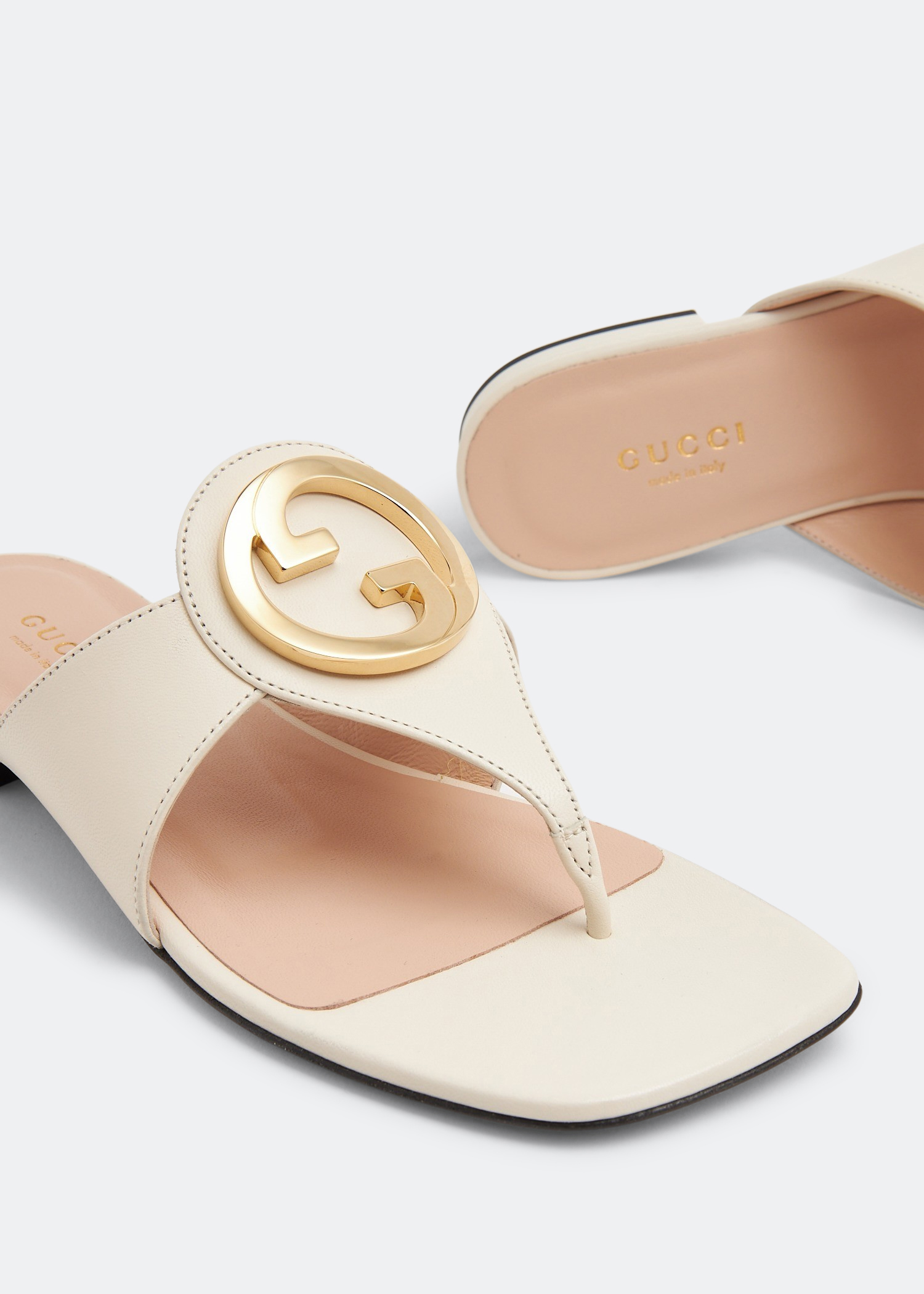 

Blondie thong sandals, White