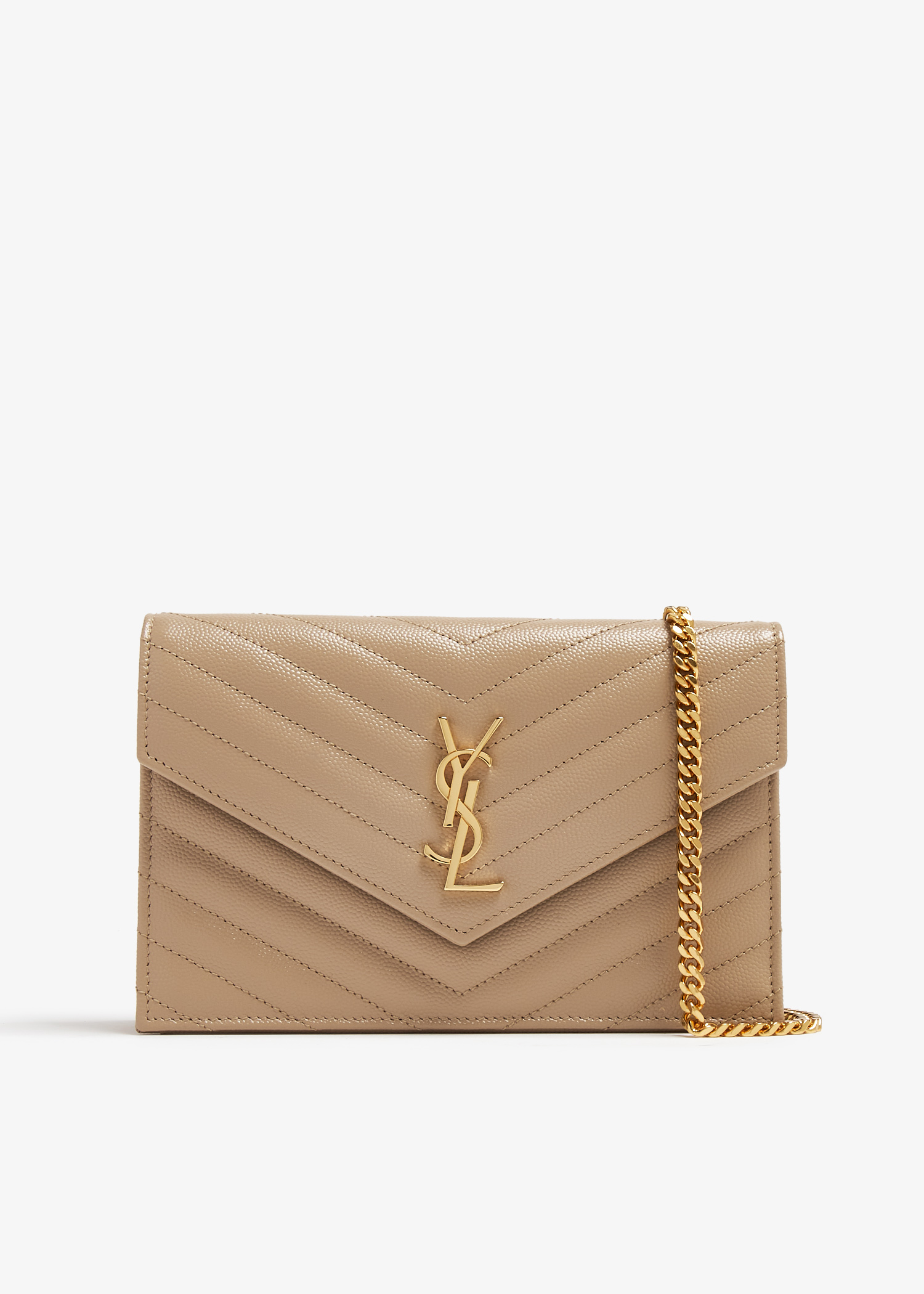 

Cassandre envelope chain wallet, Beige