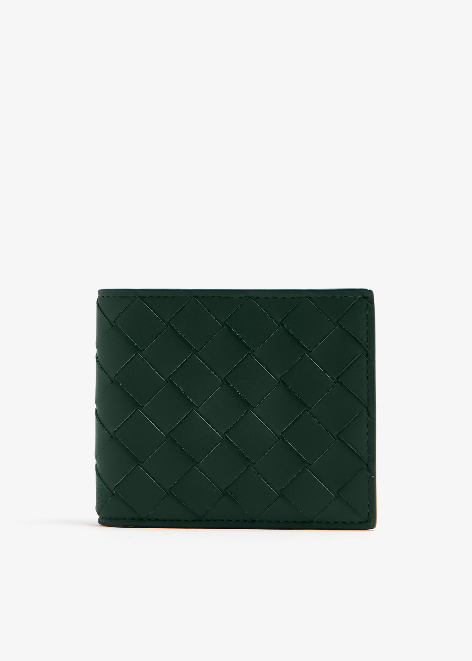 

Intrecciato bi-fold wallet, Green