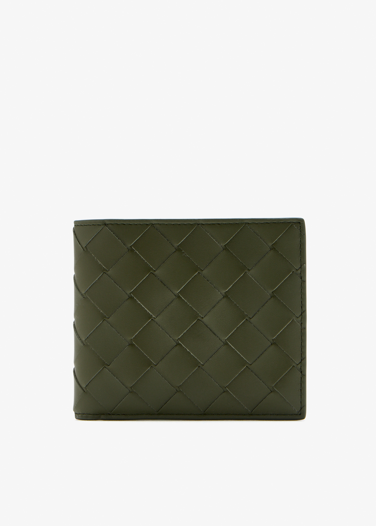 

Intrecciato bi-fold wallet, Green