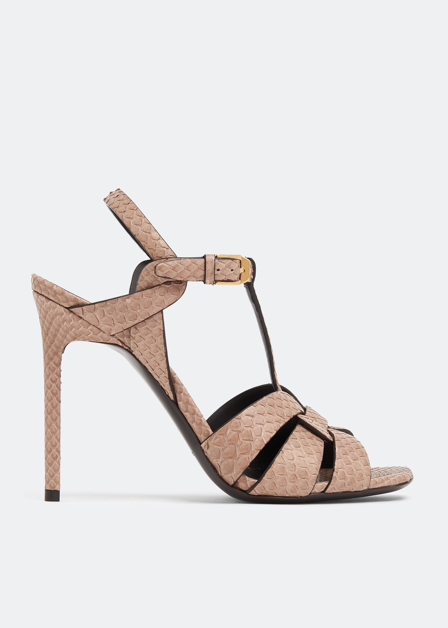 

Tribute python sandals, Beige