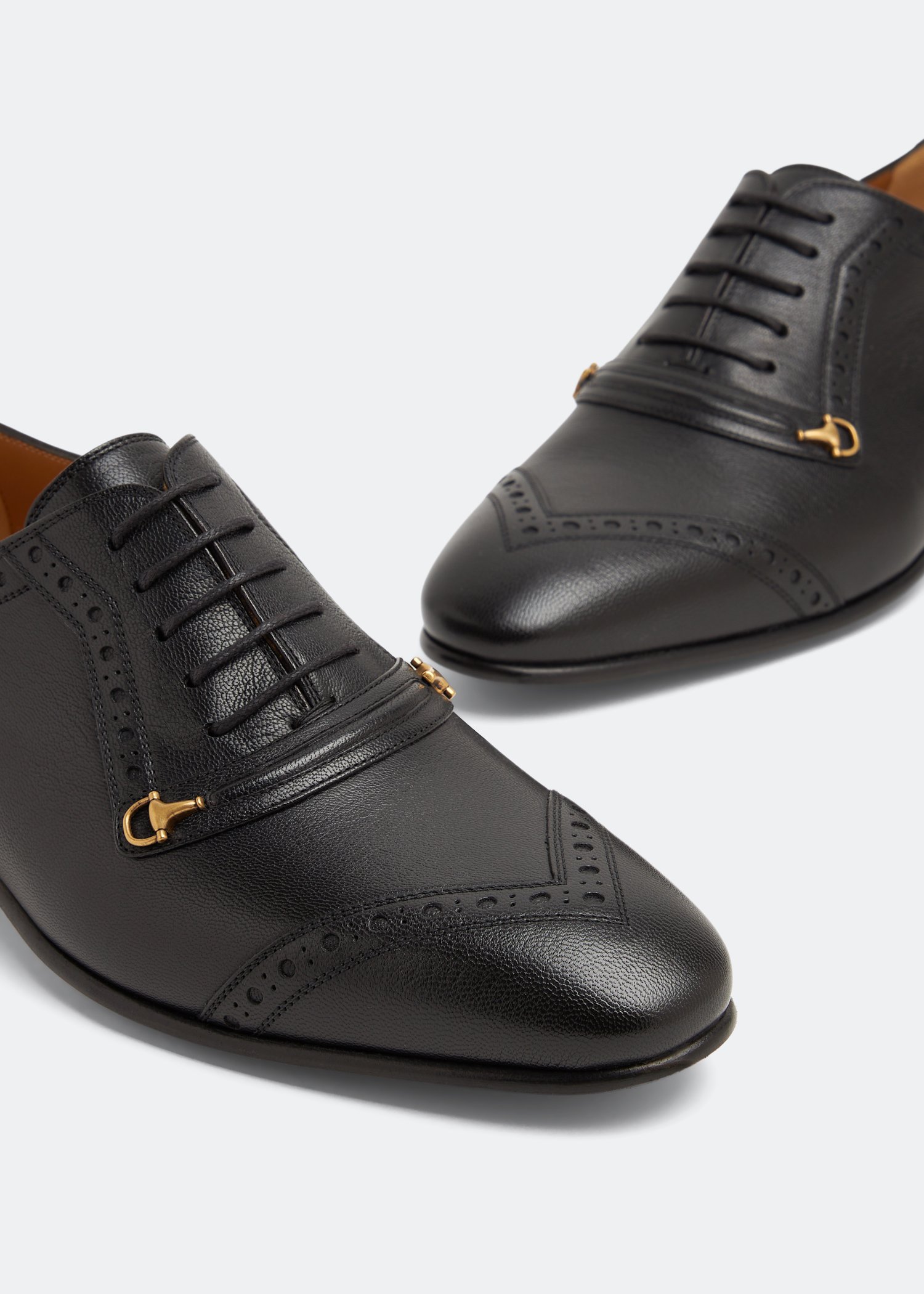 

Leather Oxford shoes, Black