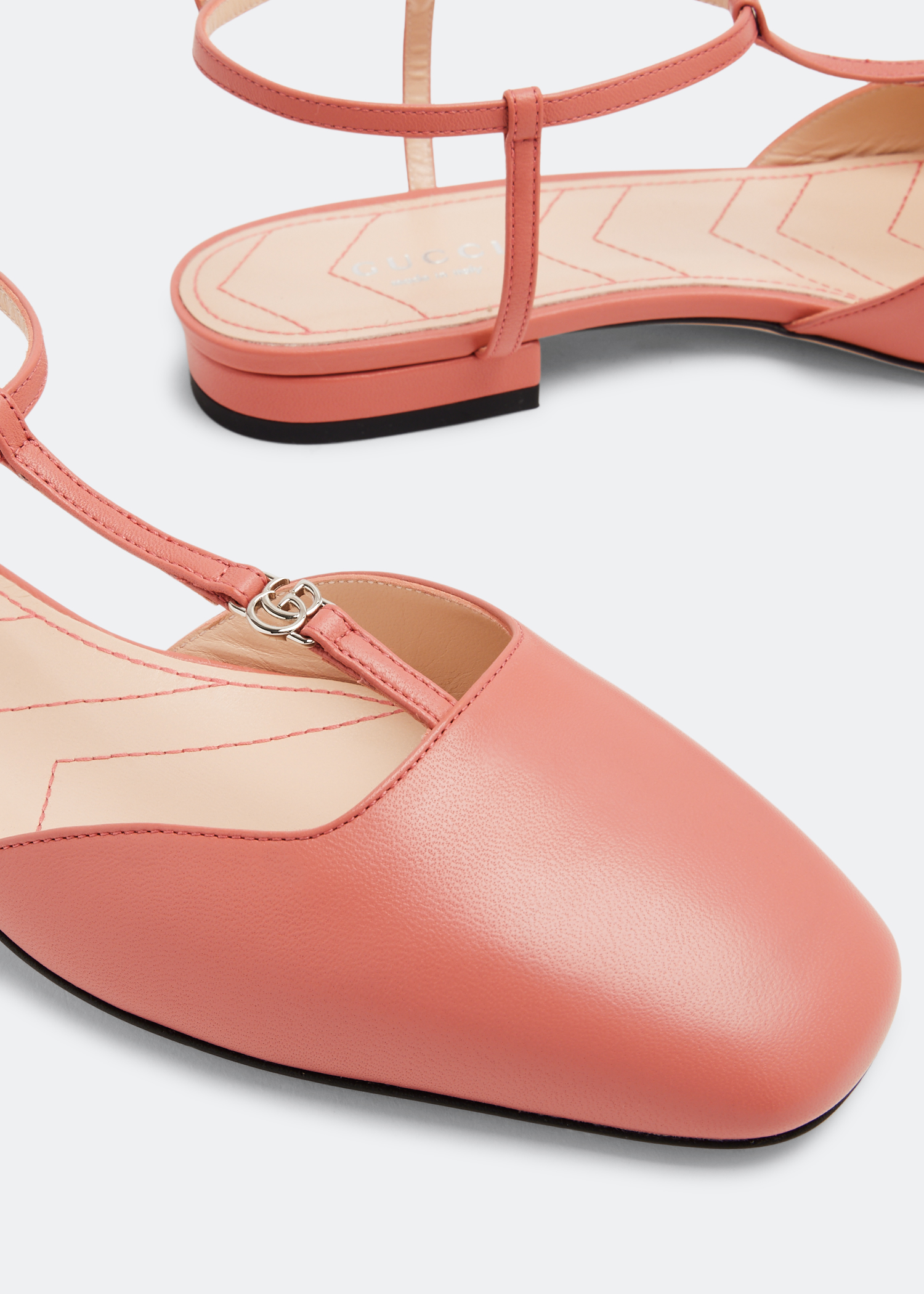 

Petite GG ballet flats, Pink