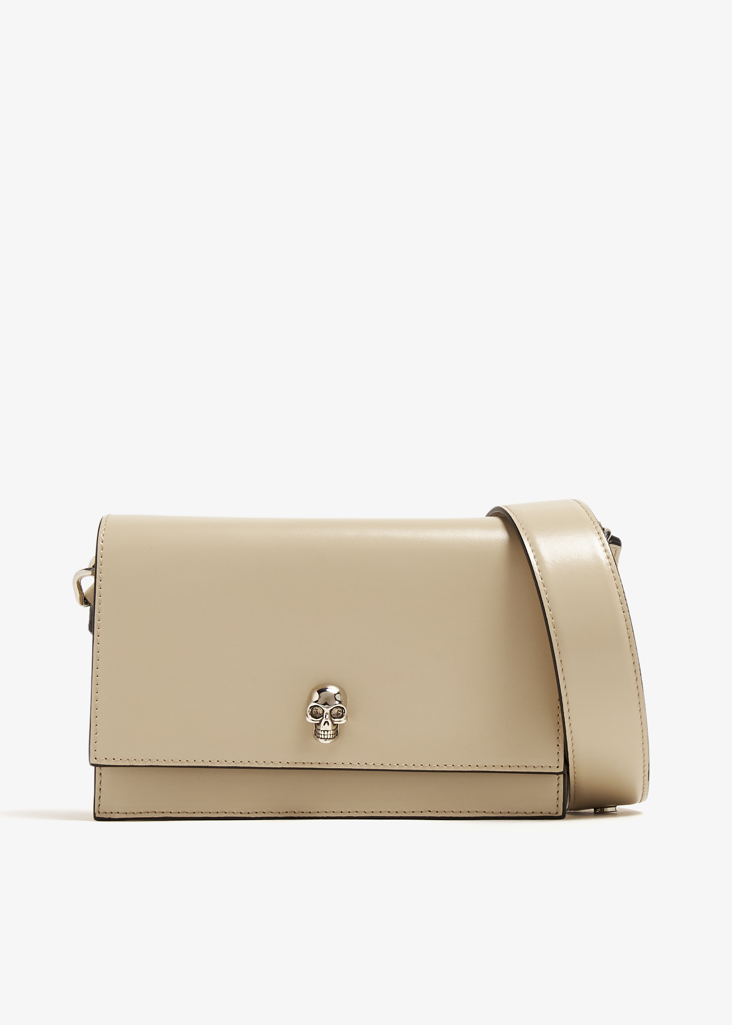 

Biker small skull bag, Beige