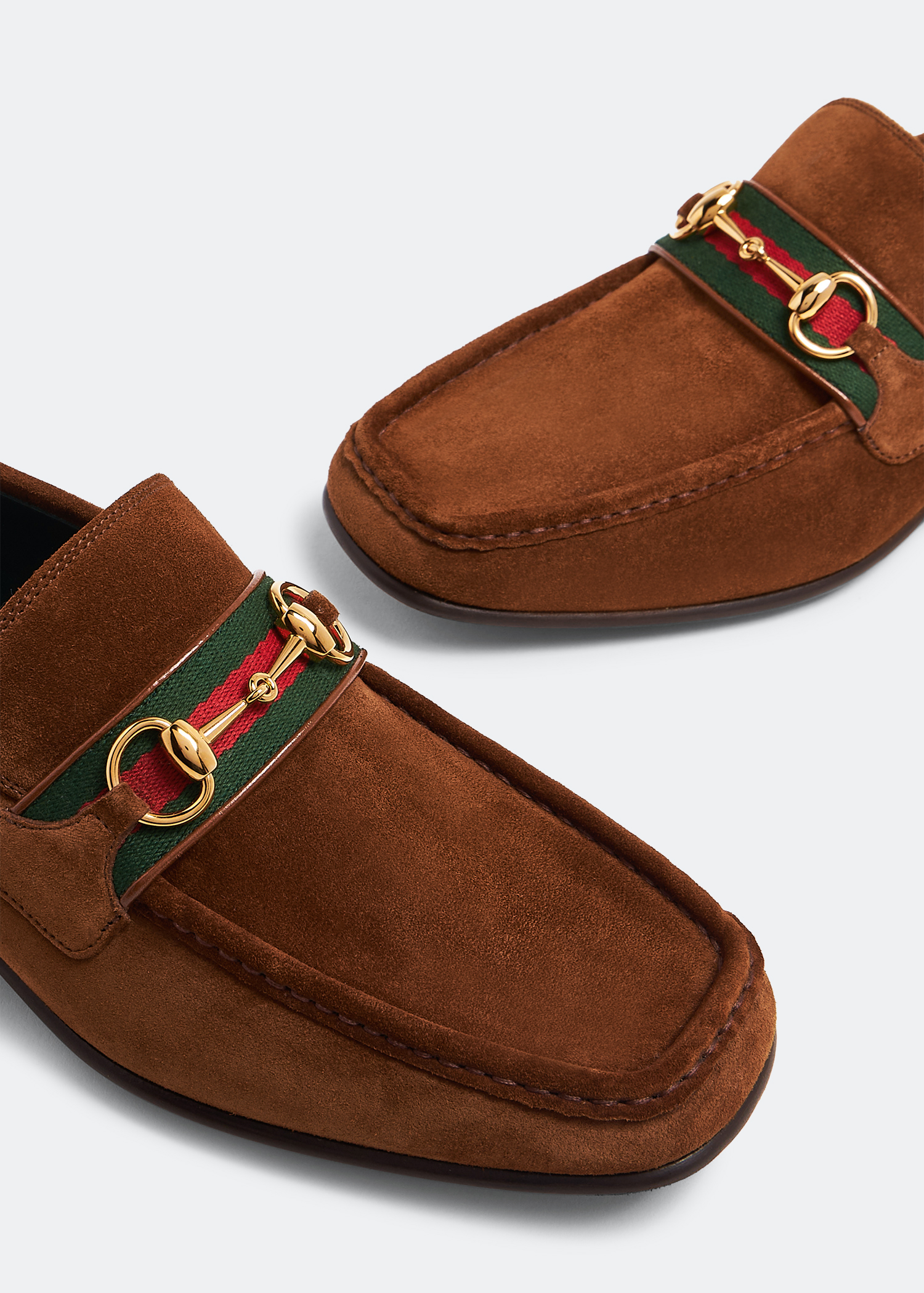 

Horsebit Web loafers, Brown