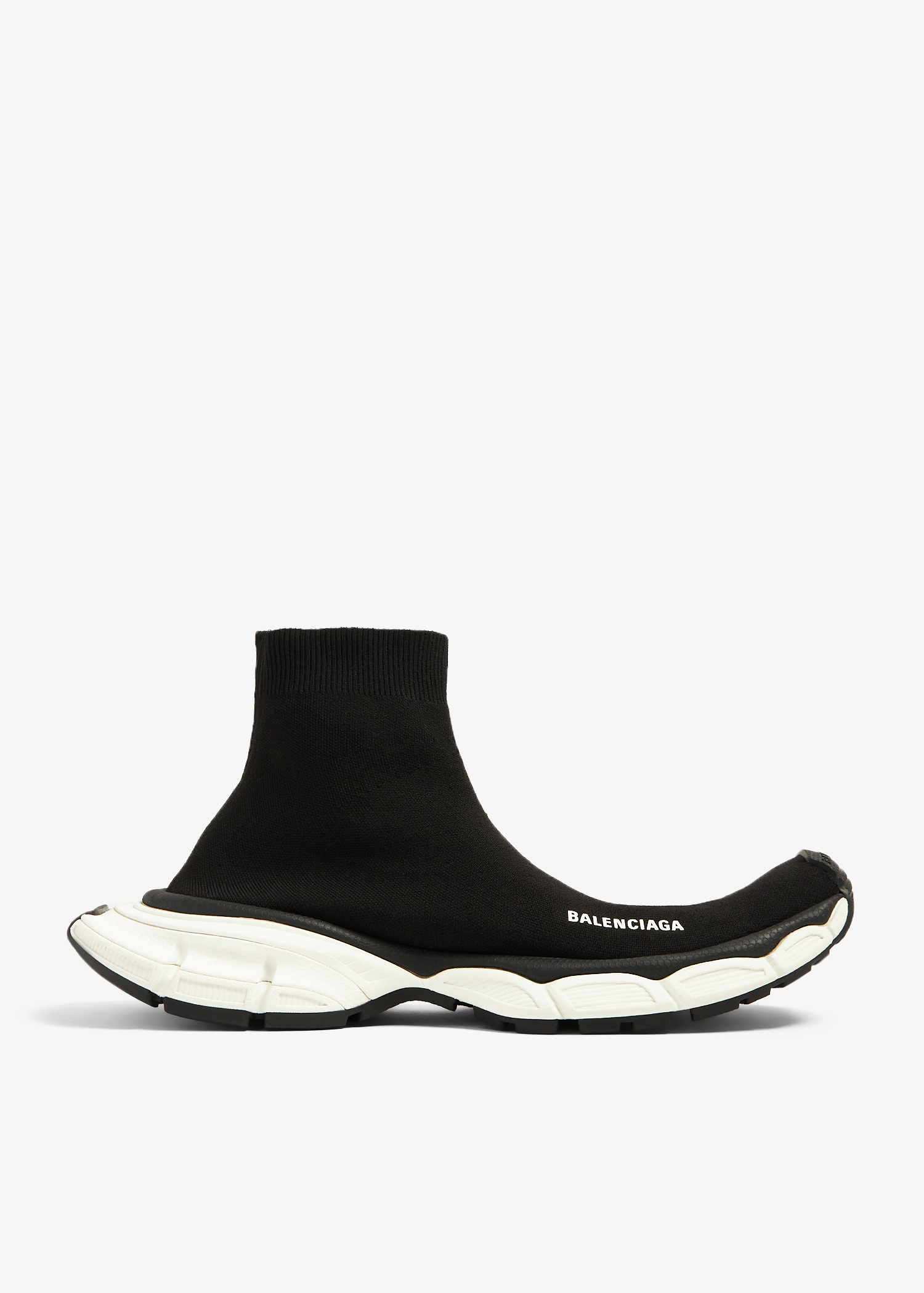 

3XL Sock knit sneakers, Black