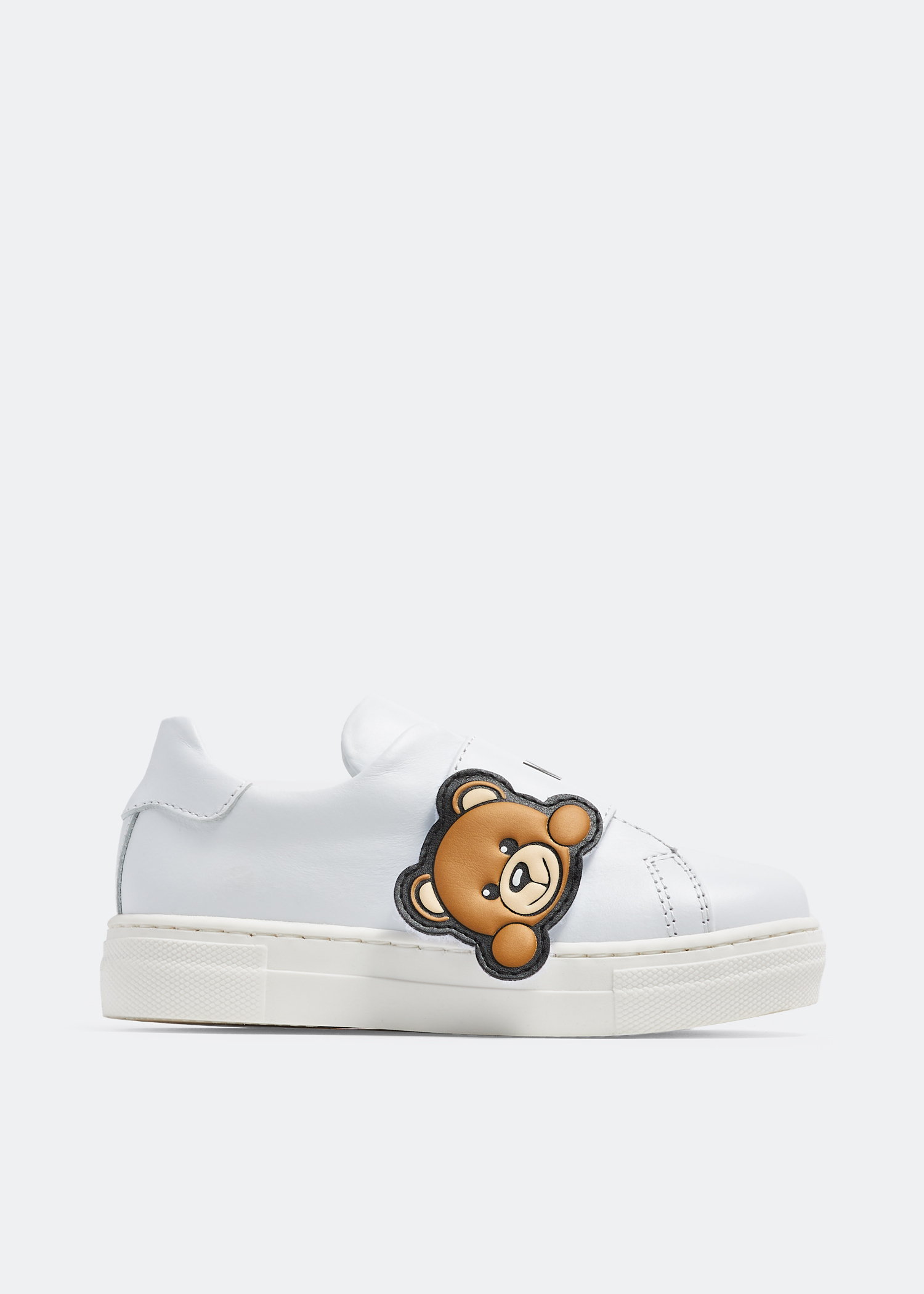 

Teddy Patch velcro-strap sneakers, White