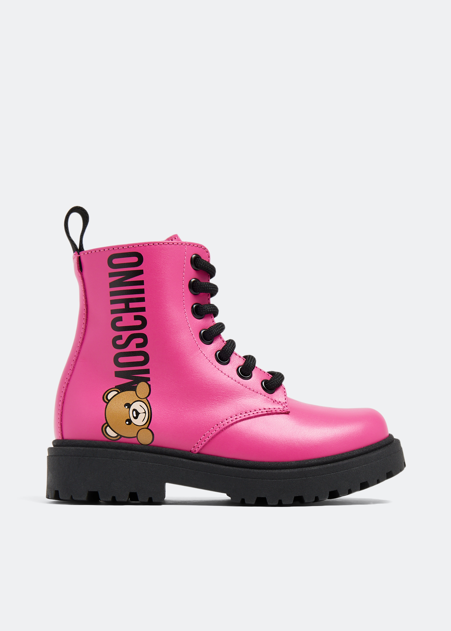 

Teddy logo ankle boots, Pink