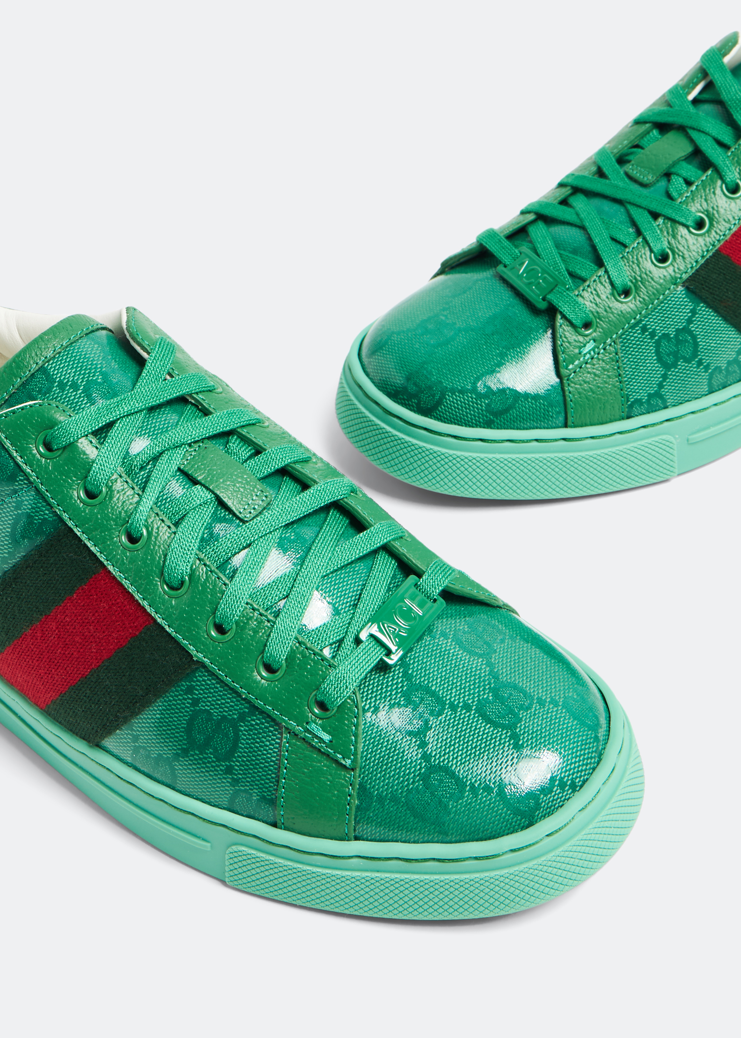 

Ace GG Crystal canvas sneakers, Green