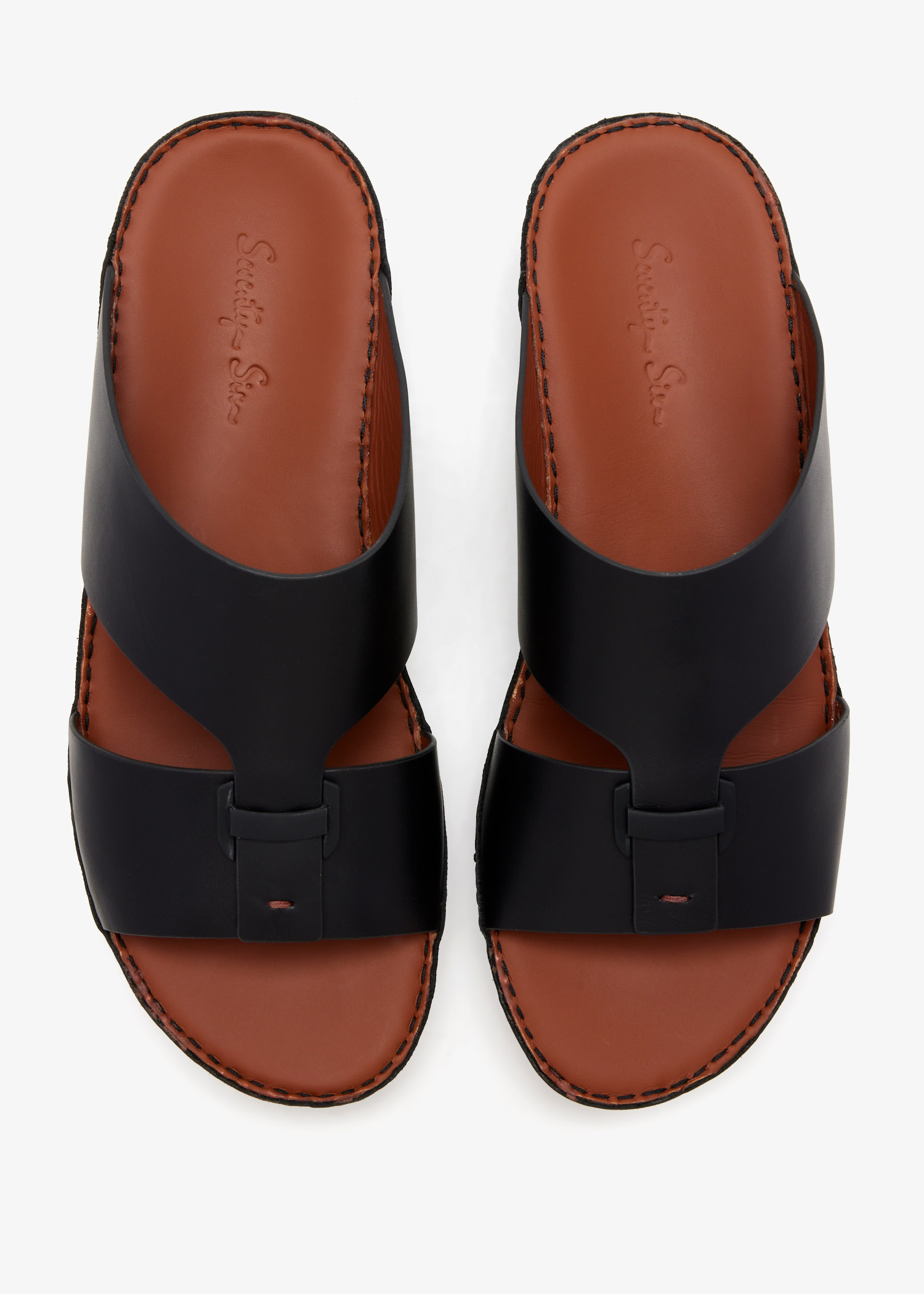 

Buckle sandals, Black