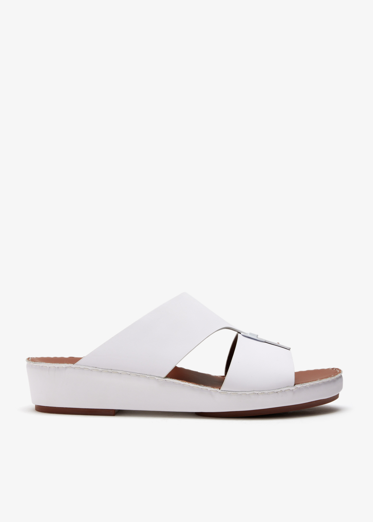 

Buckle sandals, White