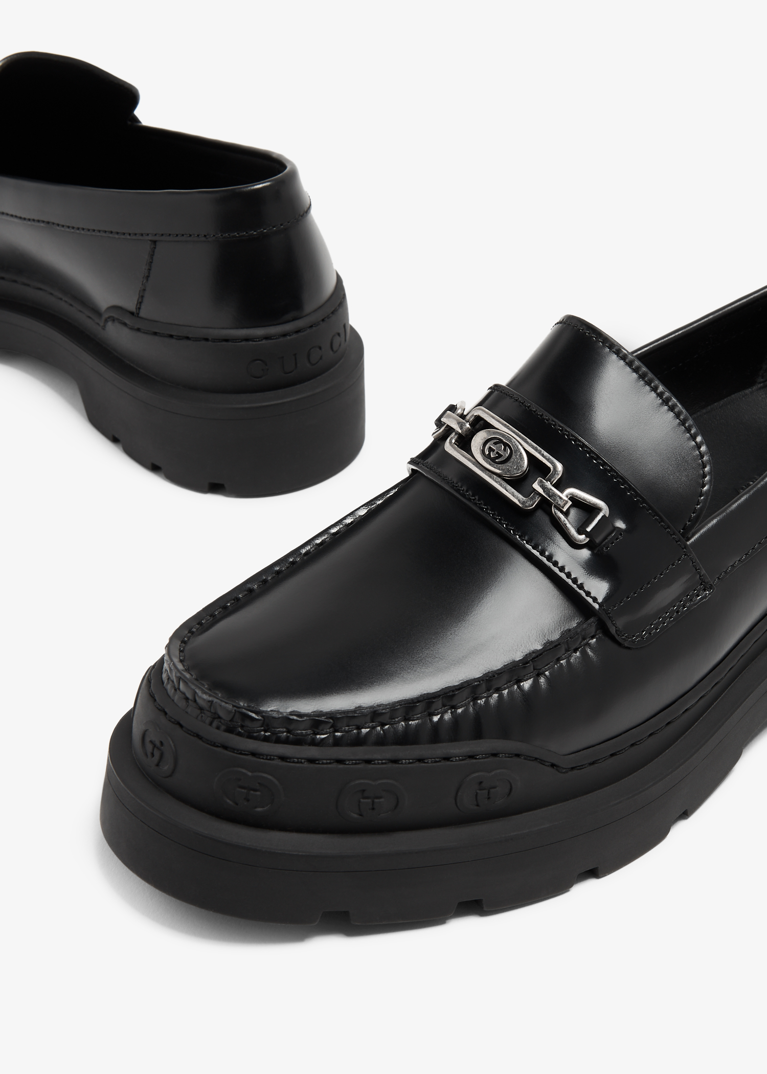 

Interlocking G loafers, Black