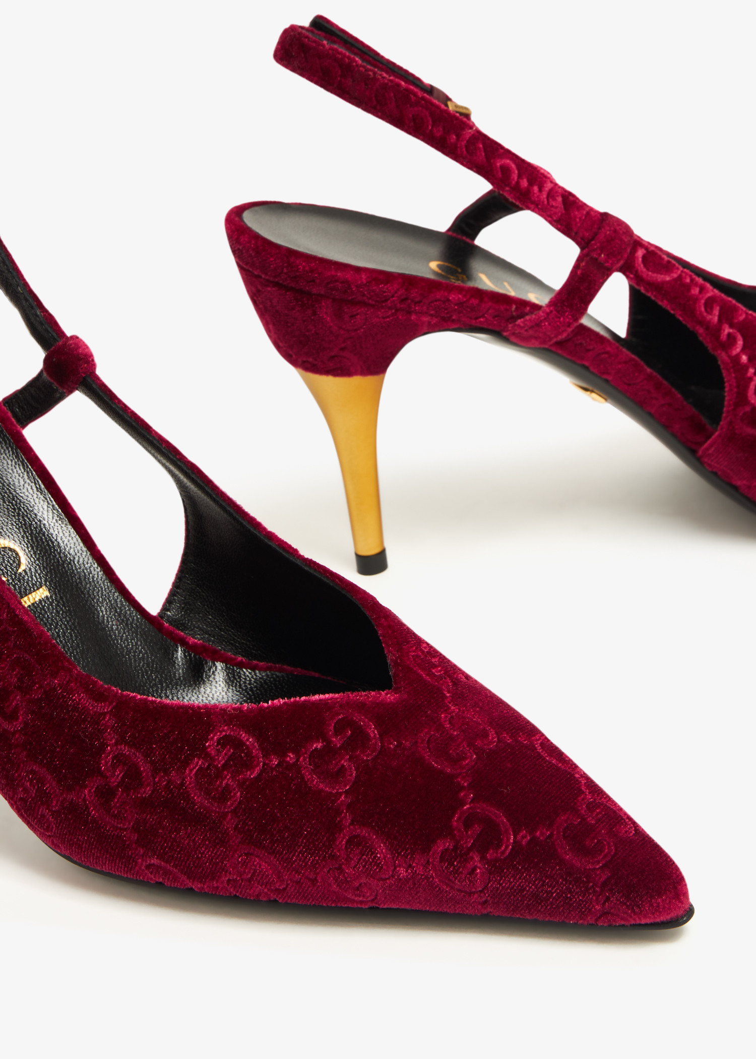 

Priscilla slingback pumps, Burgundy