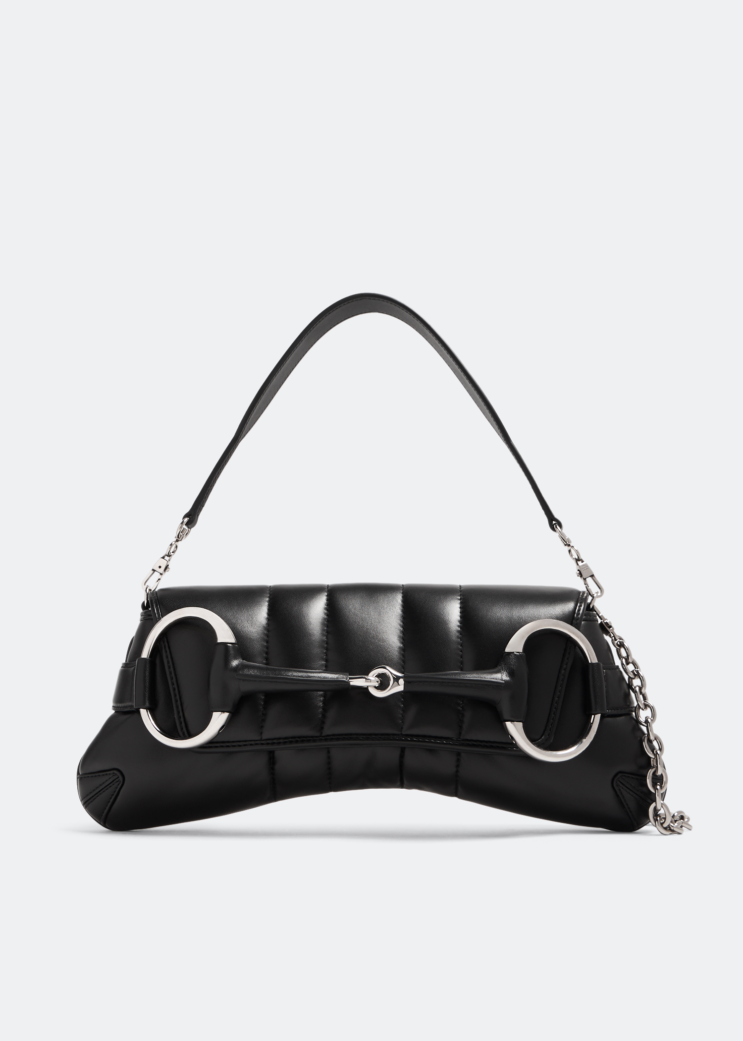 

Horsebit chain medium shoulder bag, Black