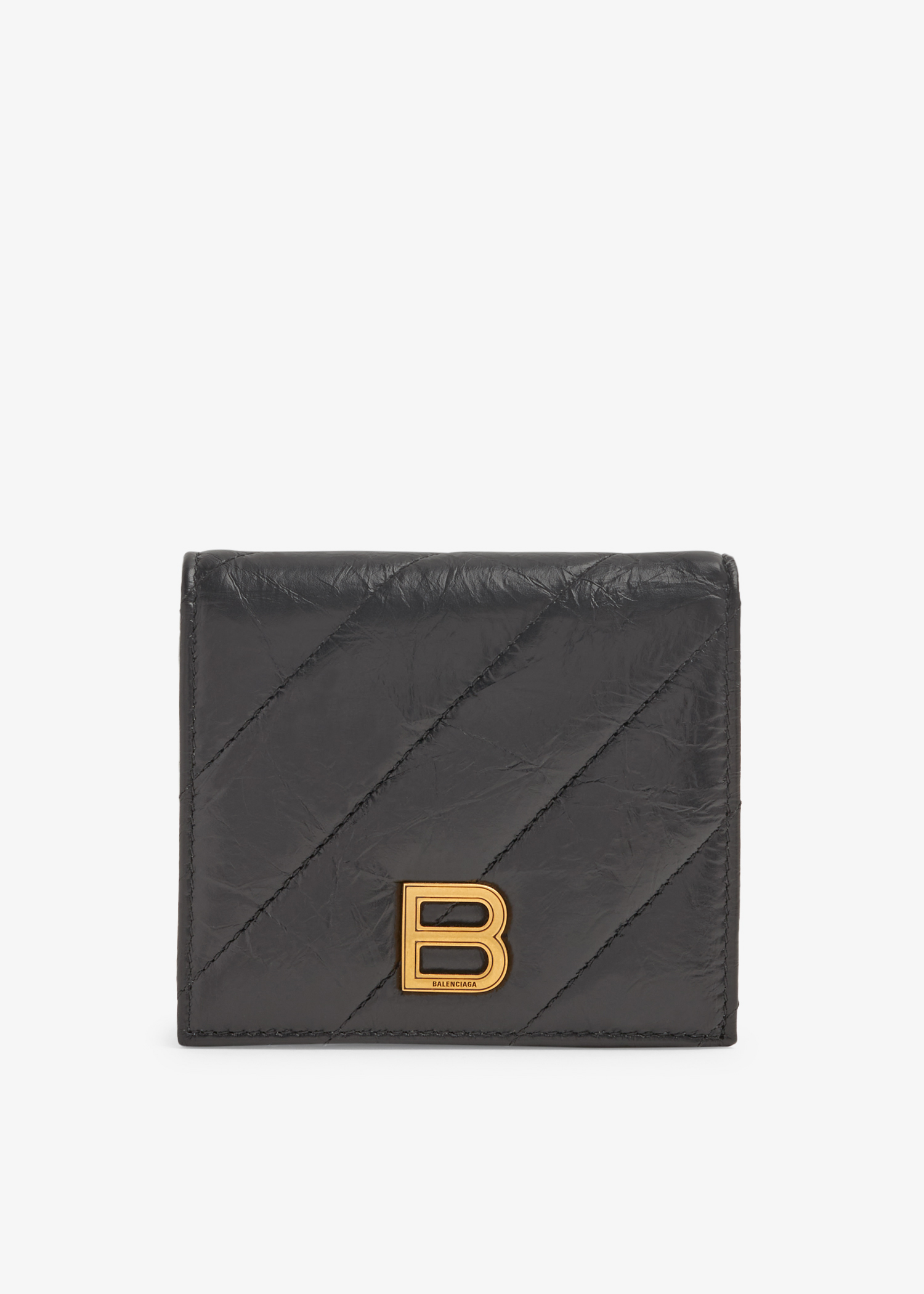 

Crush flap coin wallet, Black