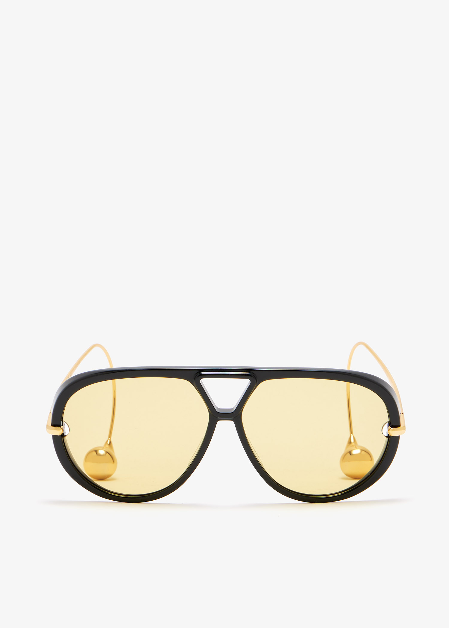 

Drop aviator sunglasses, Black