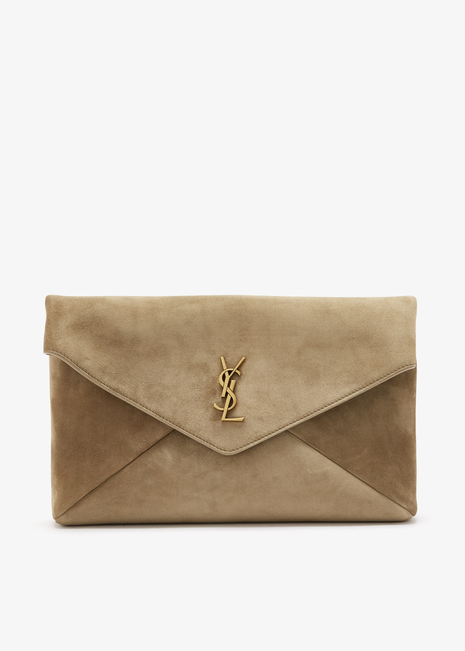 

Cassandre large envelope pouch, Beige