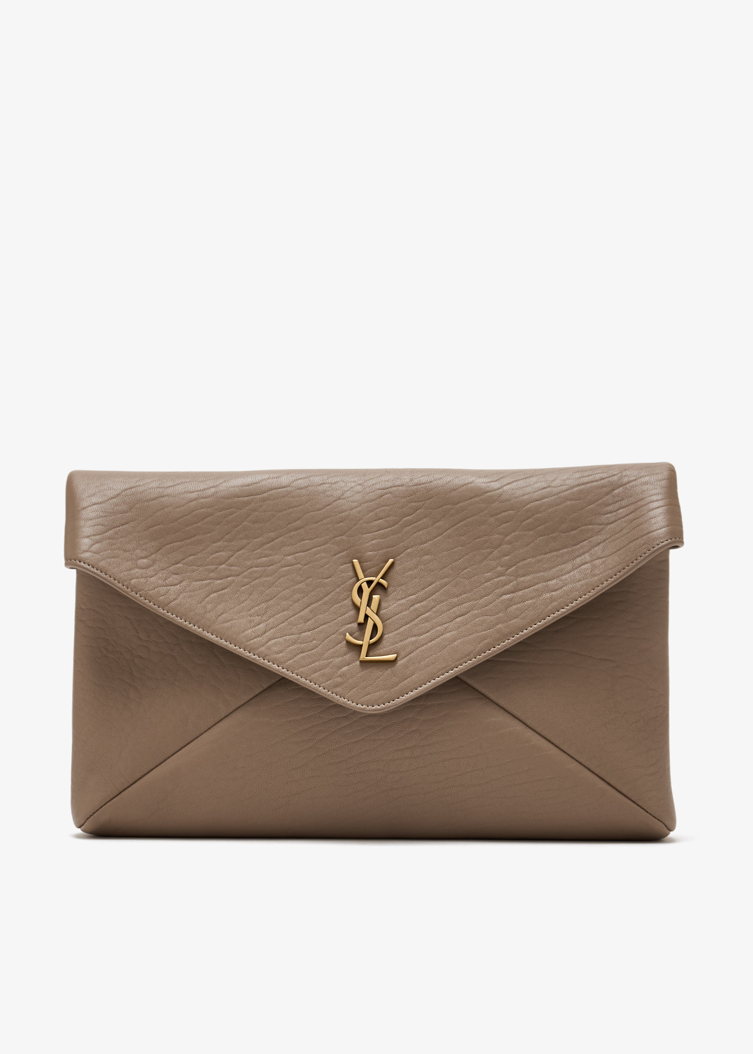 

Cassandre large envelope clutch, Taupe