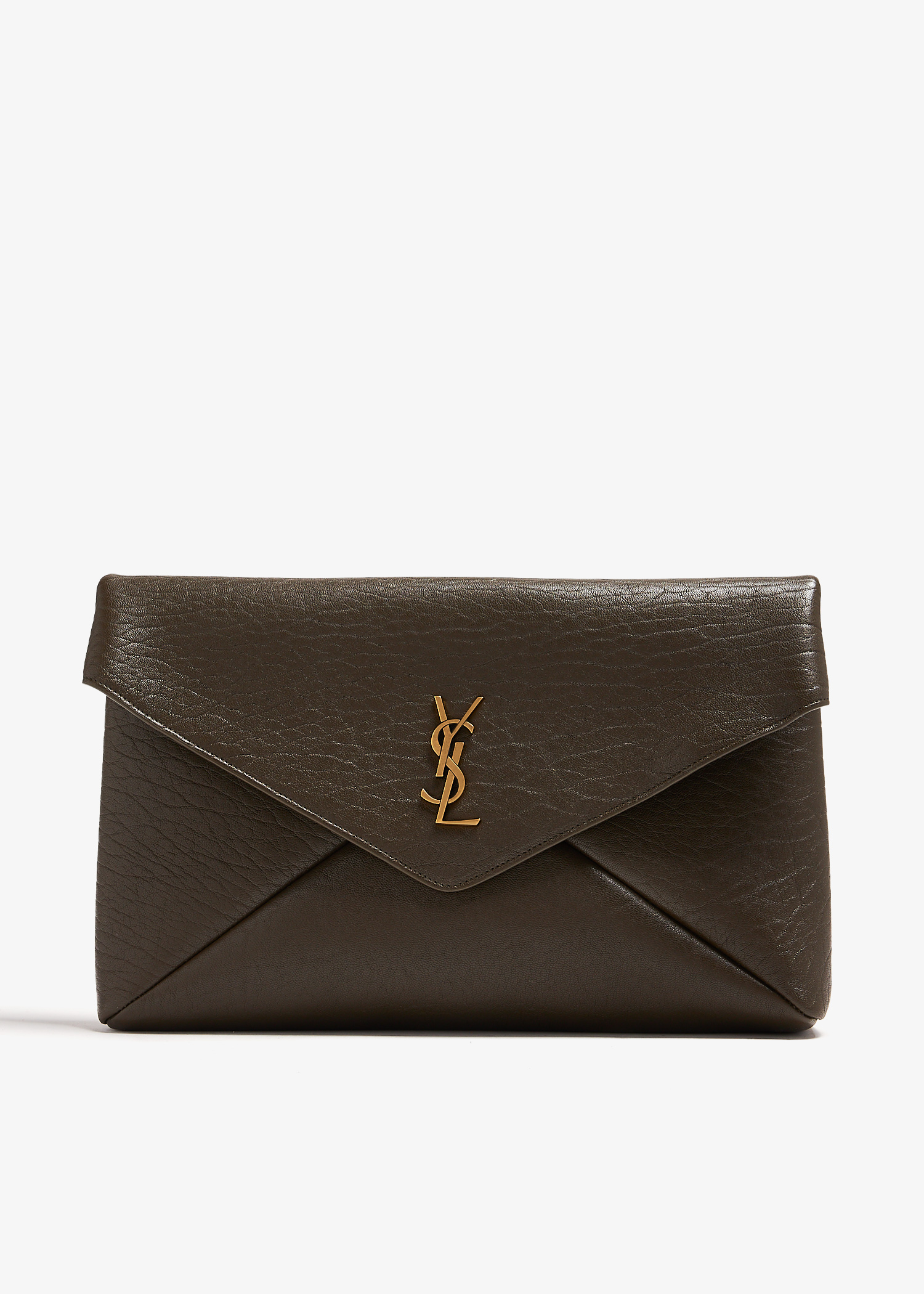 

Cassandre large envelope clutch, Khaki