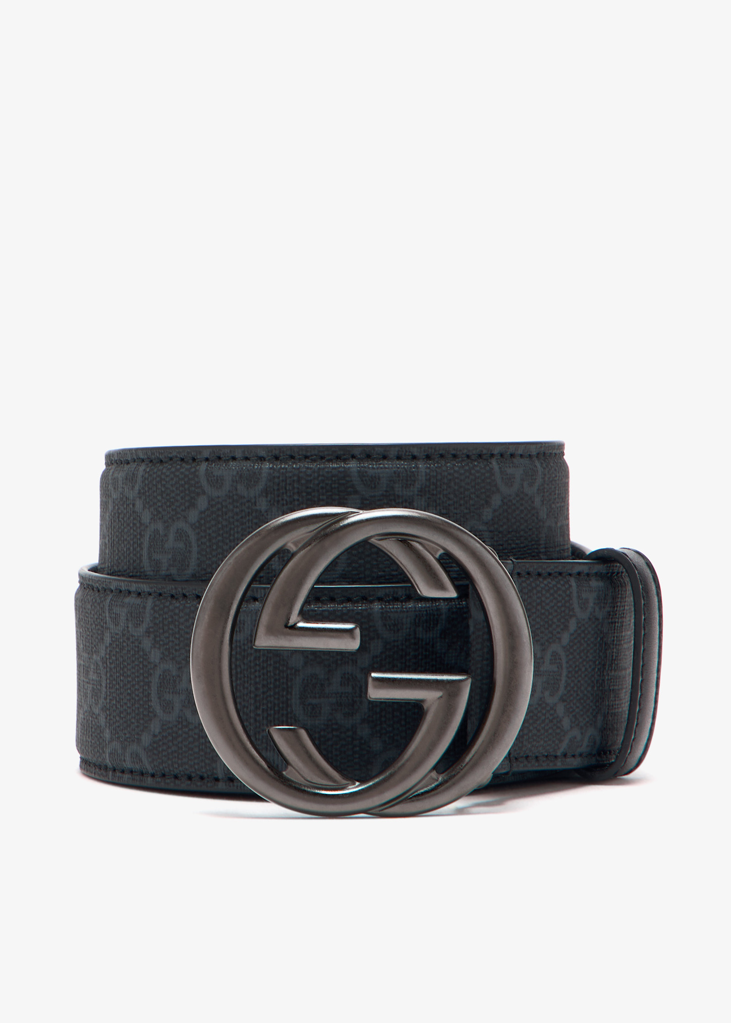 

Interlocking G buckle belt, Black