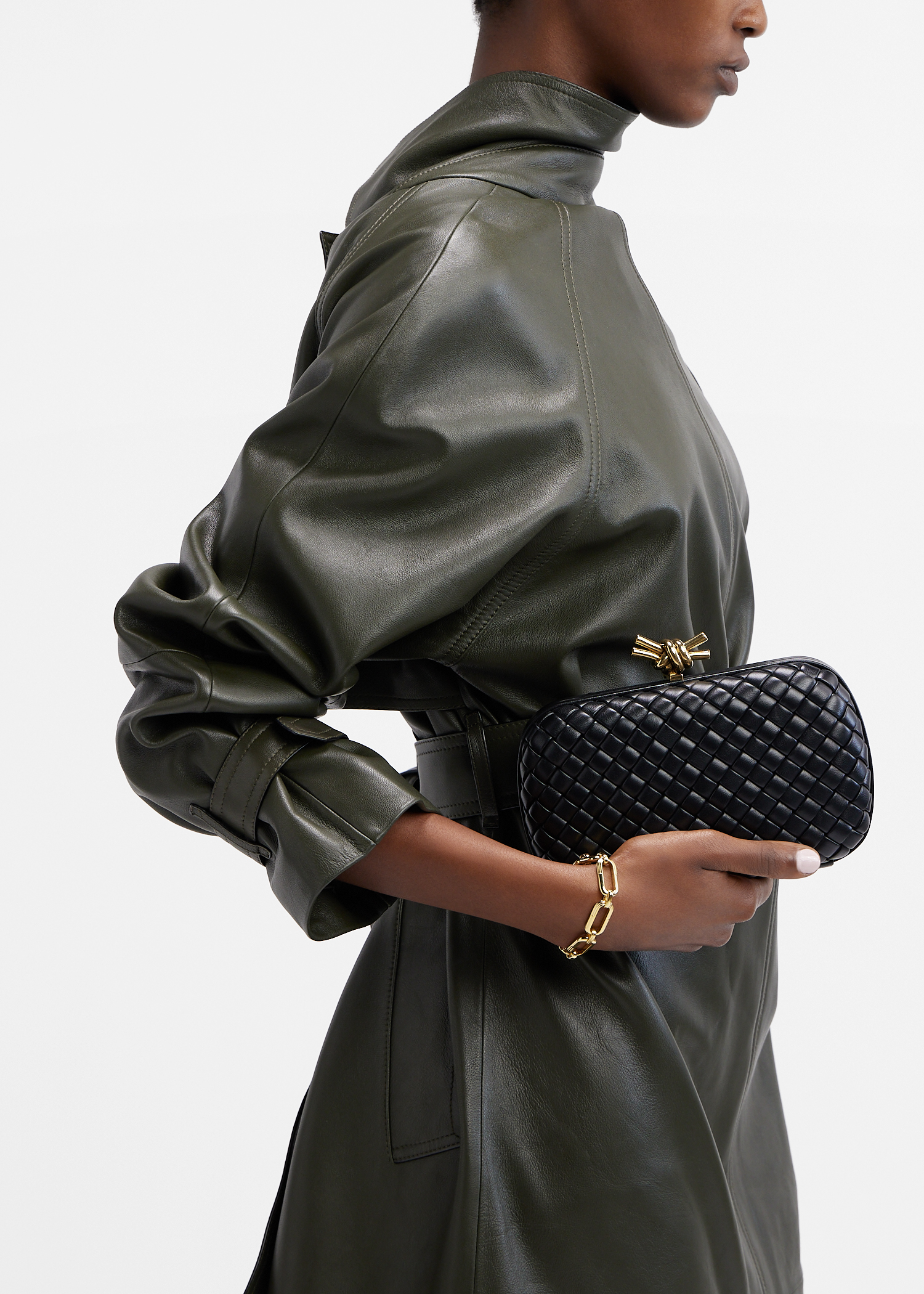 

Knot Minaudiere clutch, Black