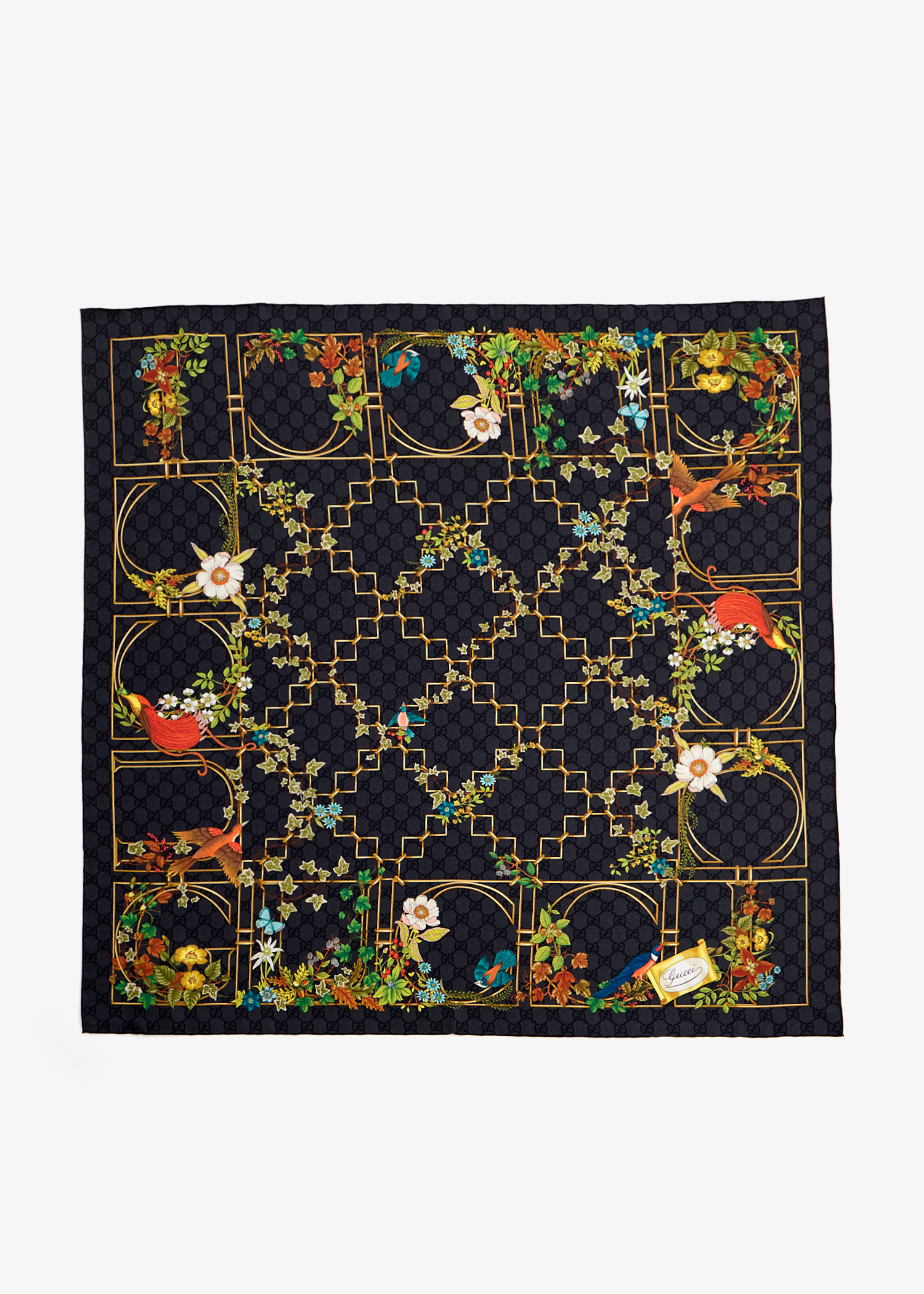 

Printed silk twill carré