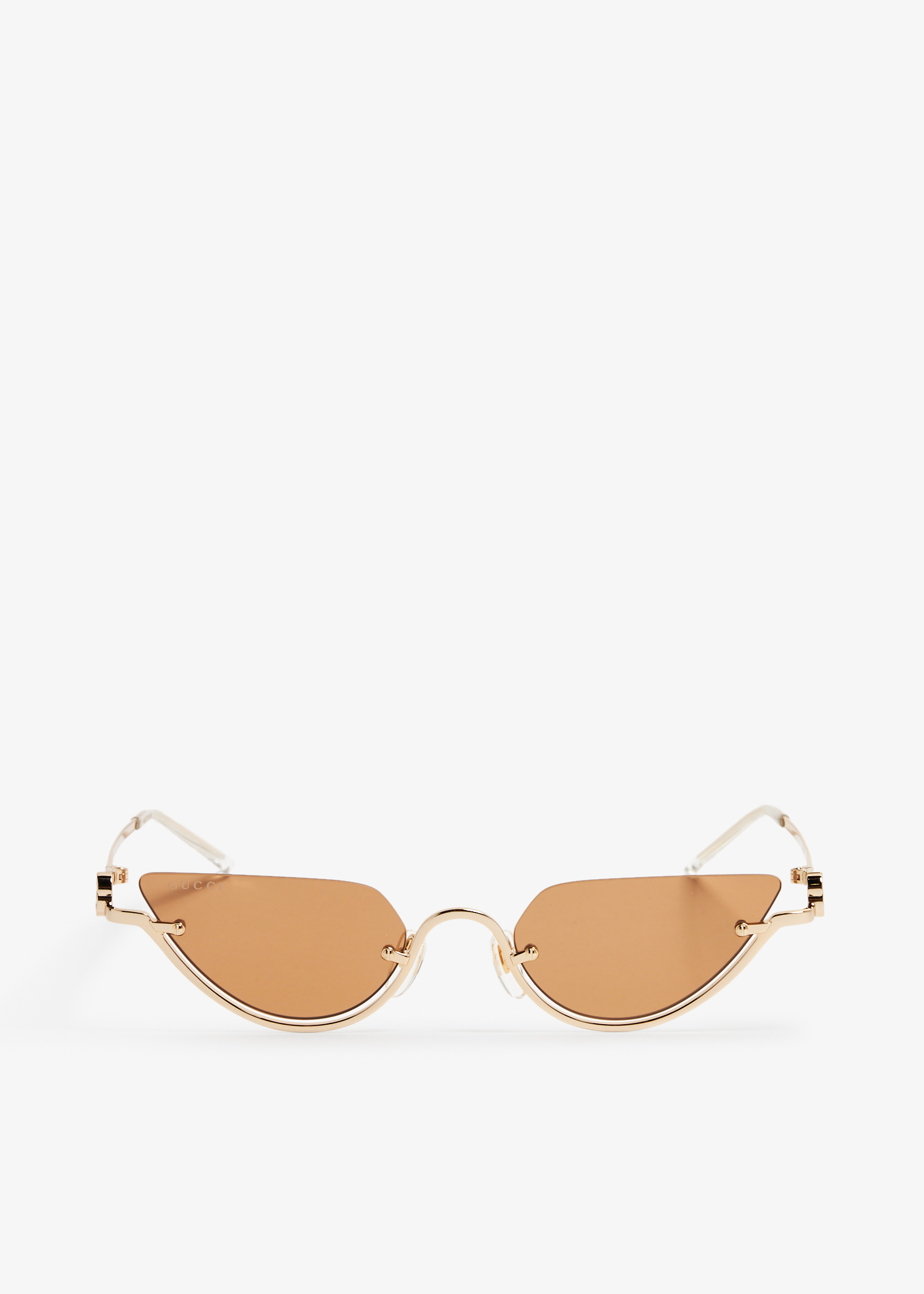 

Cat-eye-frame sunglasses, Gold