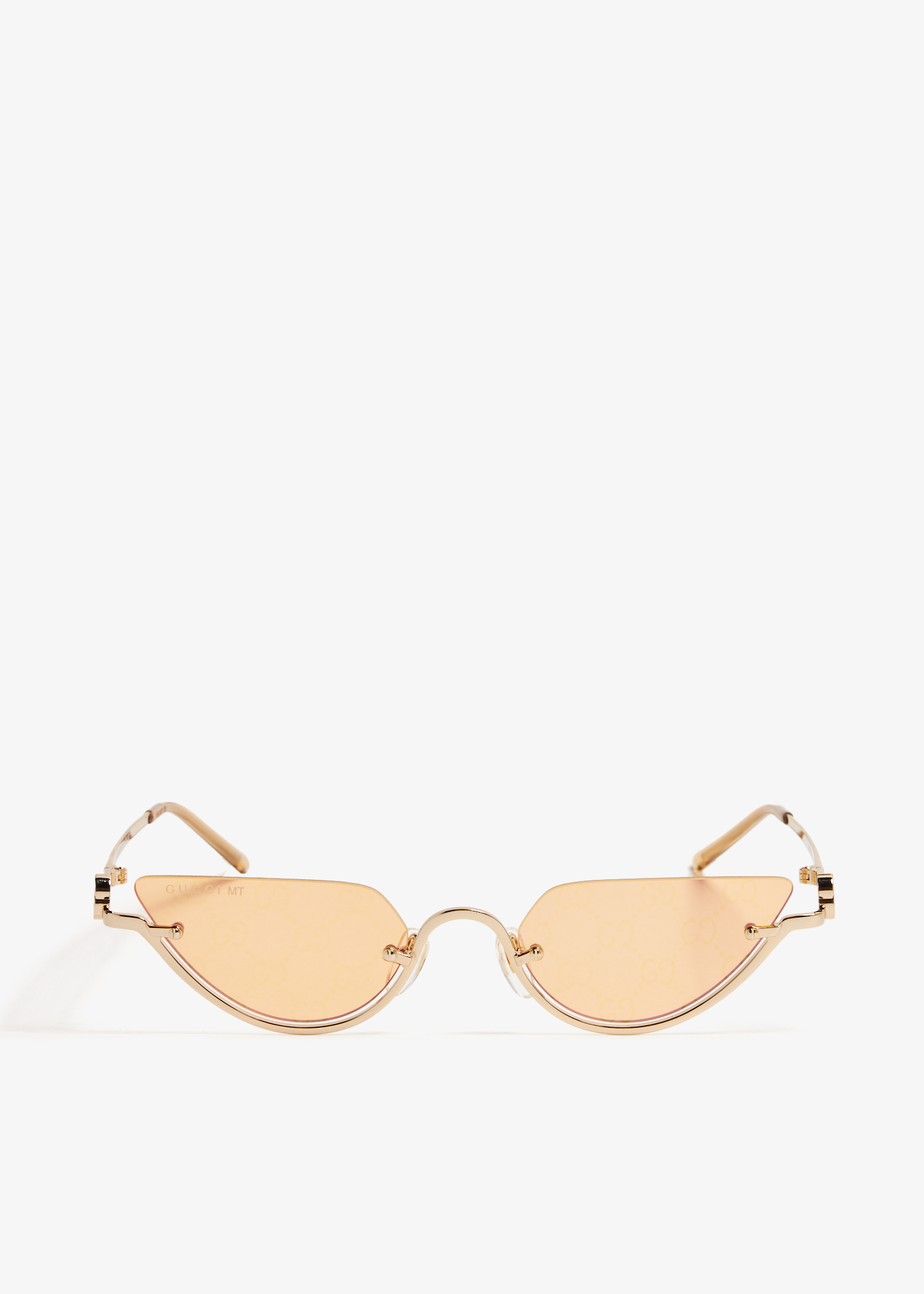 

Cat-eye-frame sunglasses, Gold