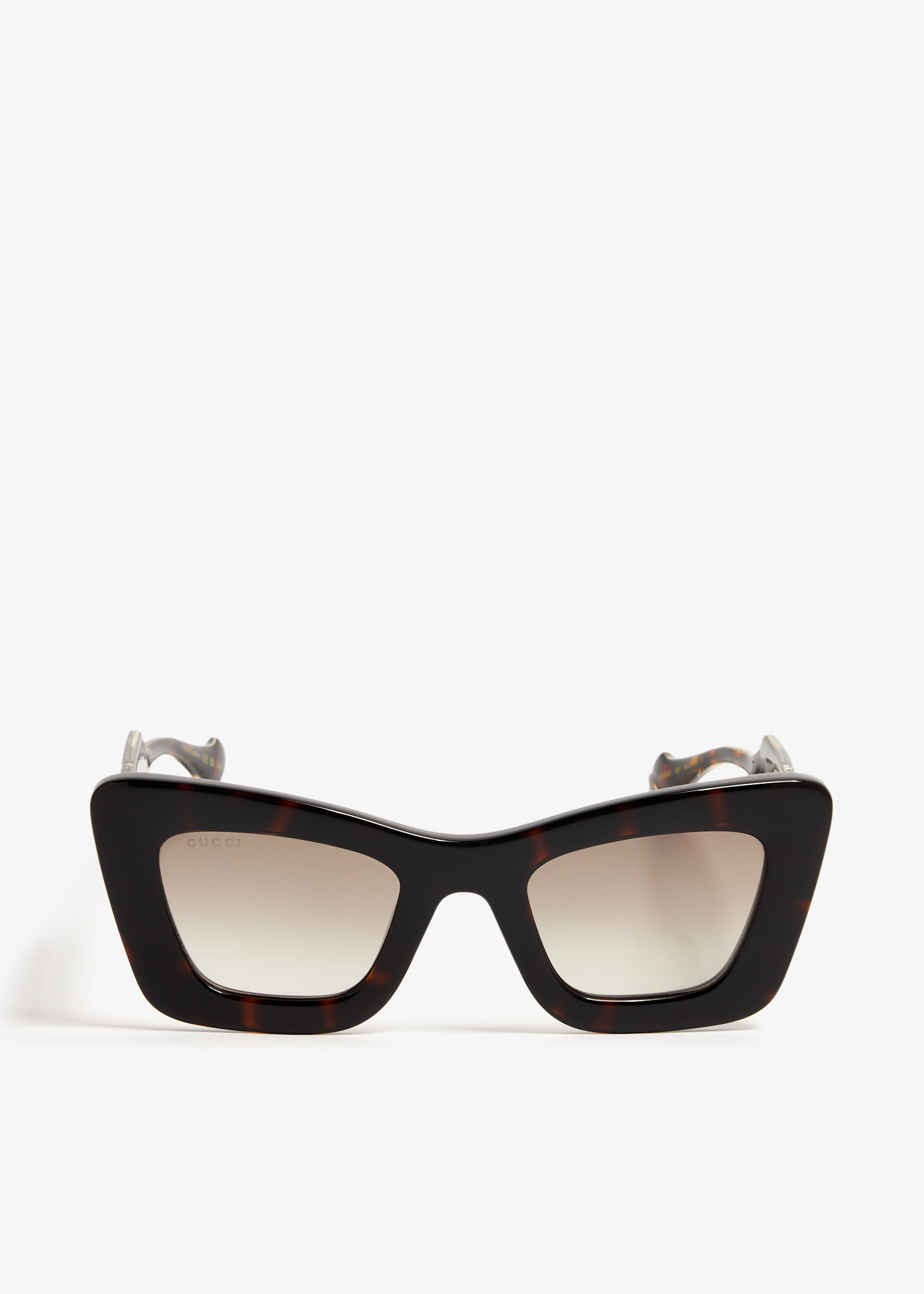 Cat-eye frame sunglasses, Brown