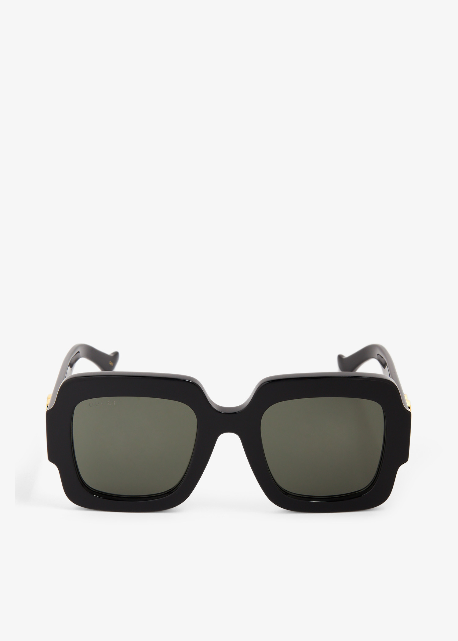 Square-frame Double G sunglasses, Black