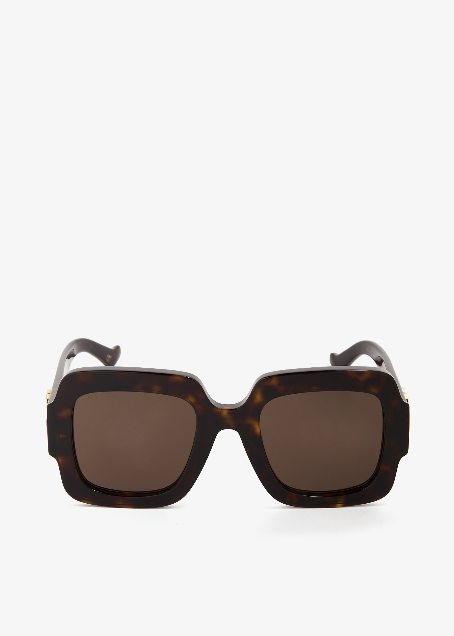 

Square-frame Double G sunglasses, Brown