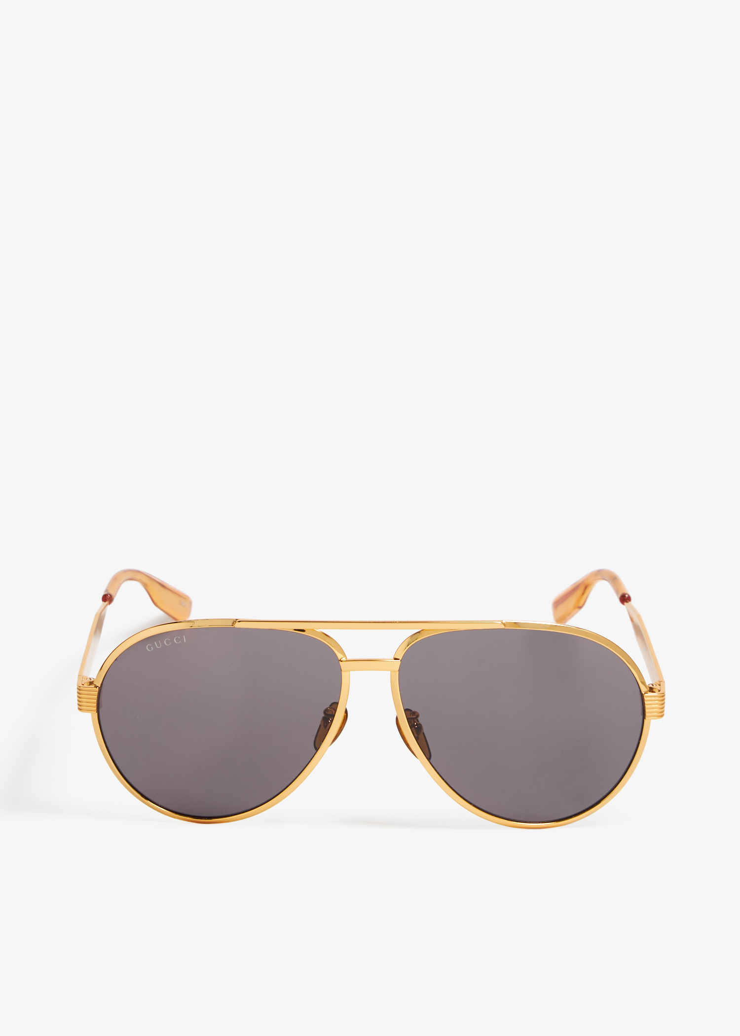 

Aviator frame sunglasses, Gold