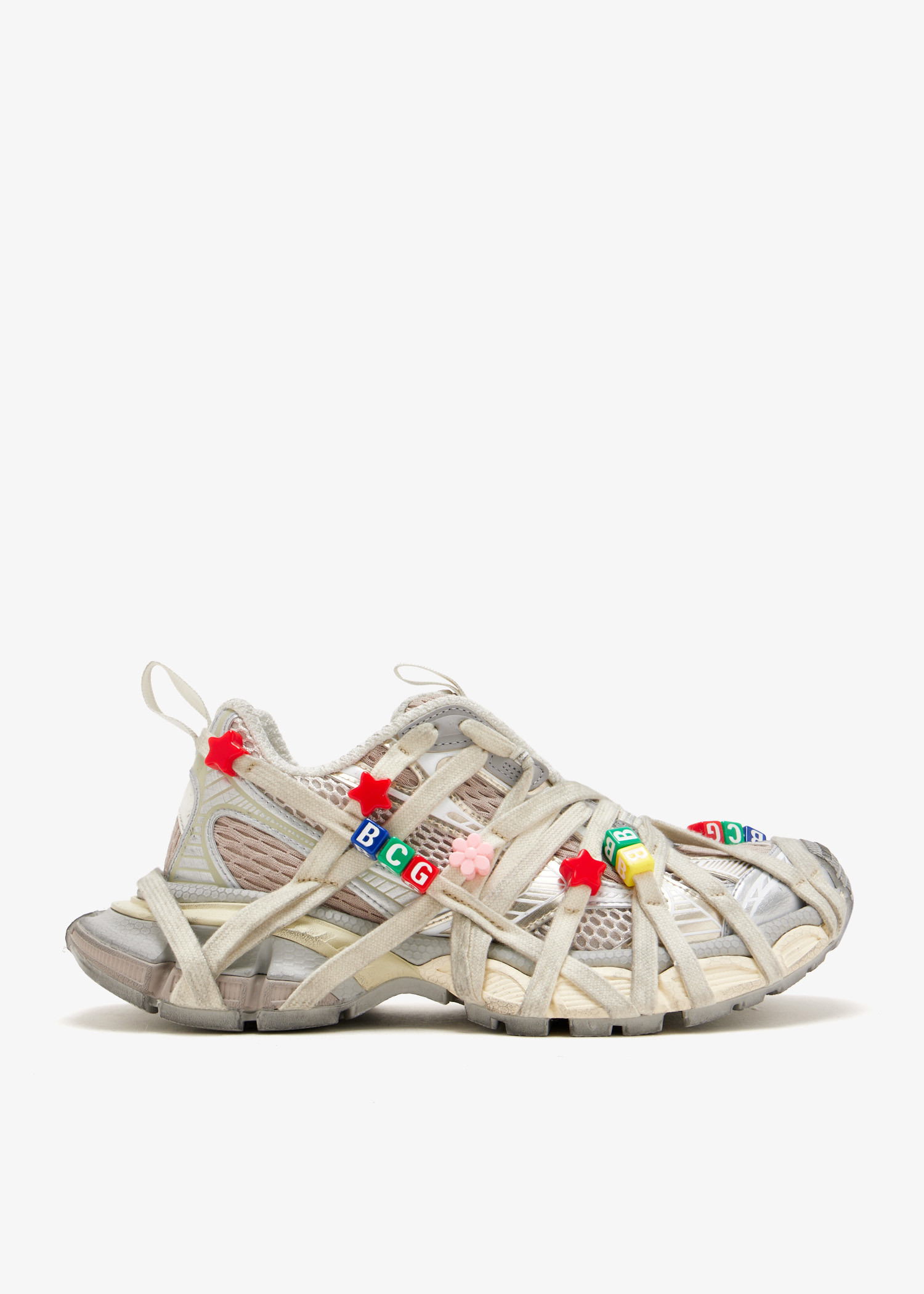 

3XL Extreme Lace sneakers, Cream