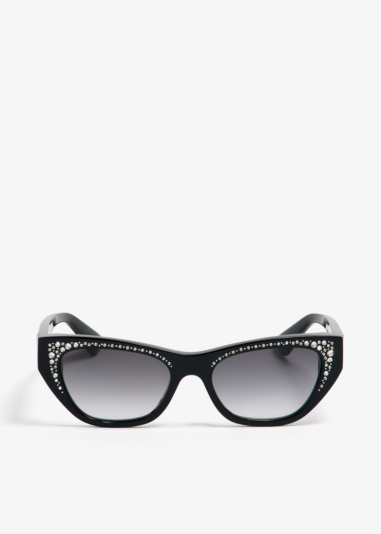 

Pavé jewelled sunglasses, Black