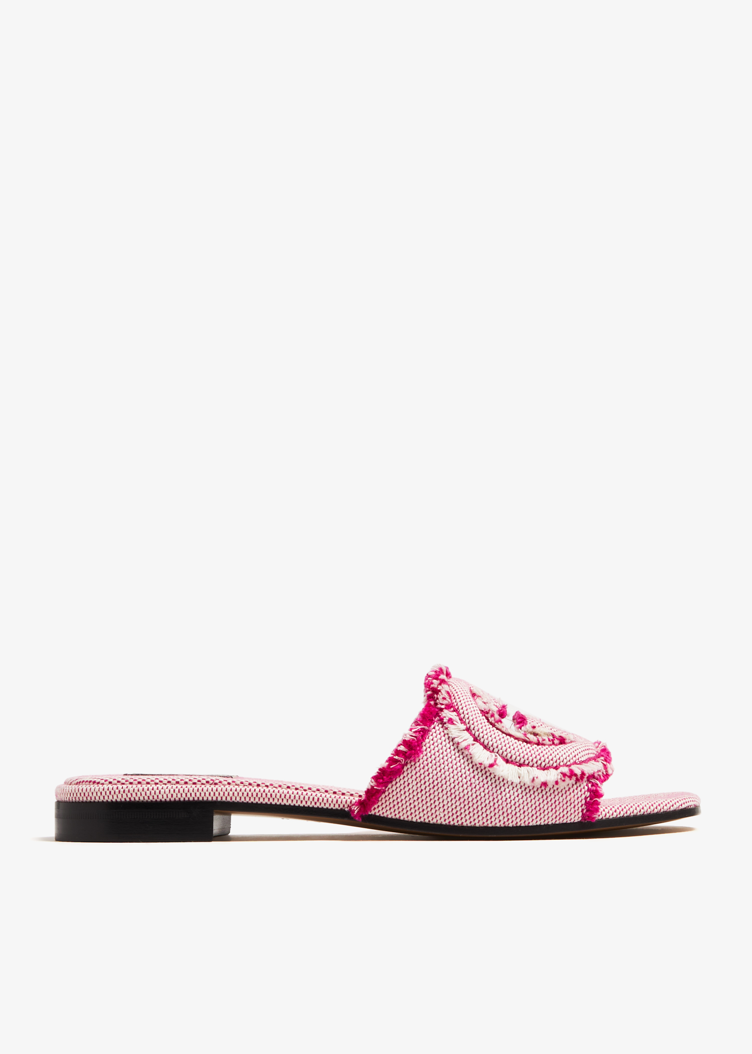 

Interlocking G cut-out slide sandals, Pink