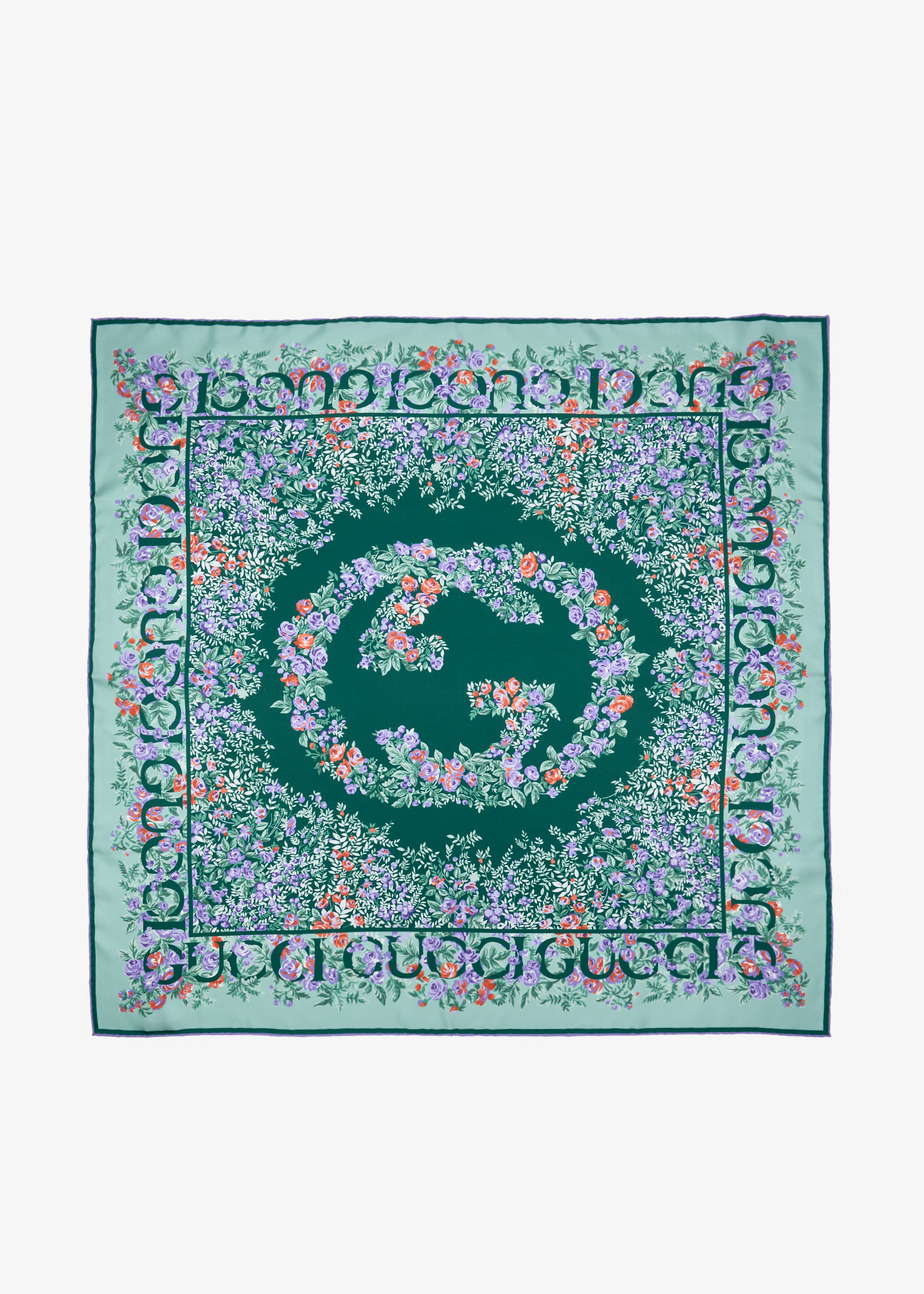 

Printed silk twill carré