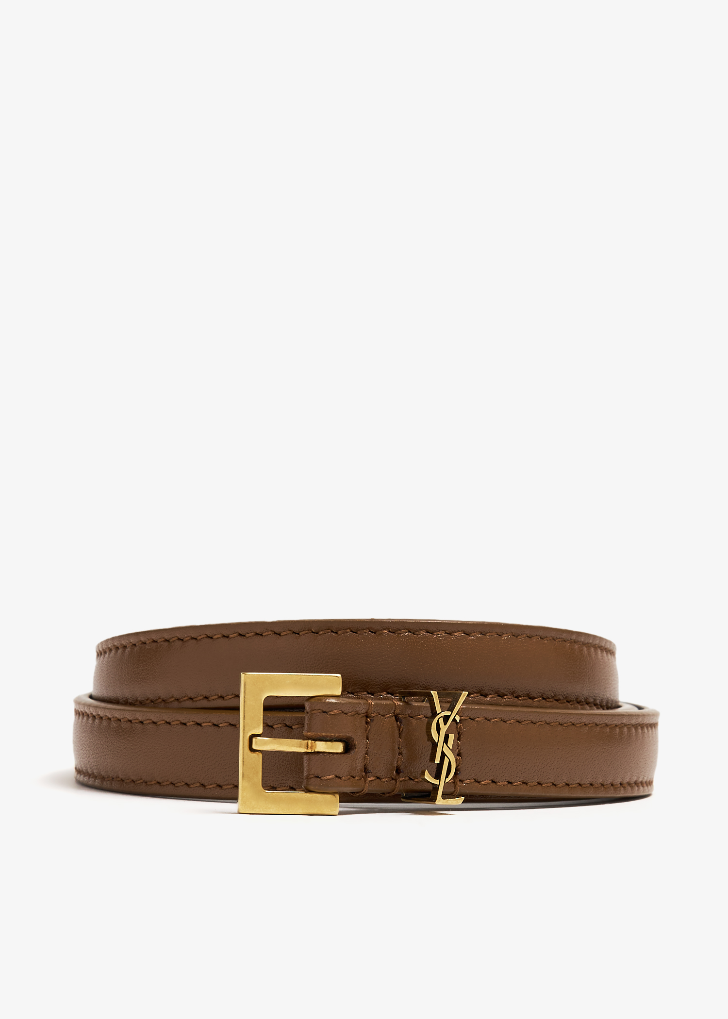 

Monogram extra-thin belt, Brown