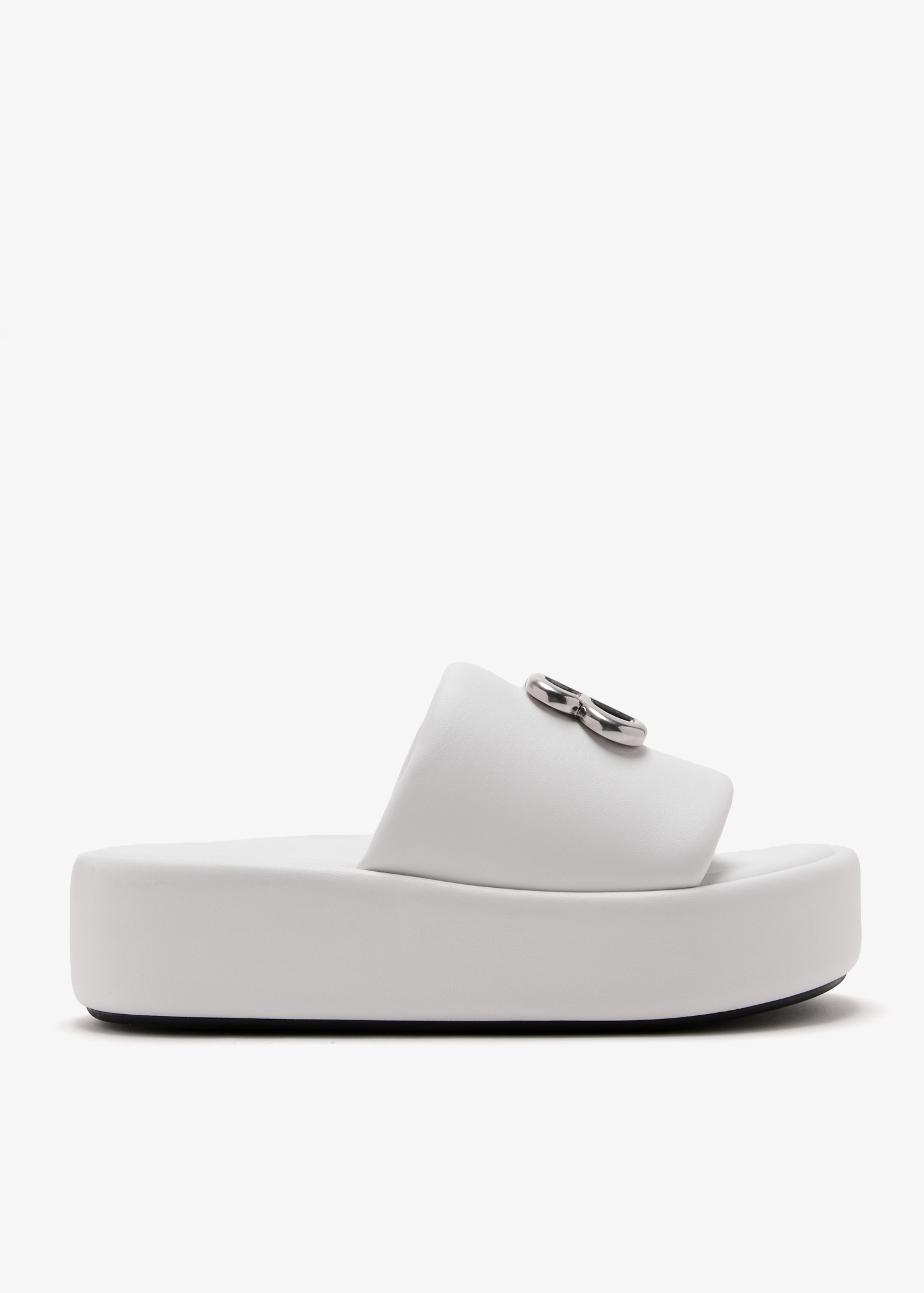 

Rise slide sandals, White