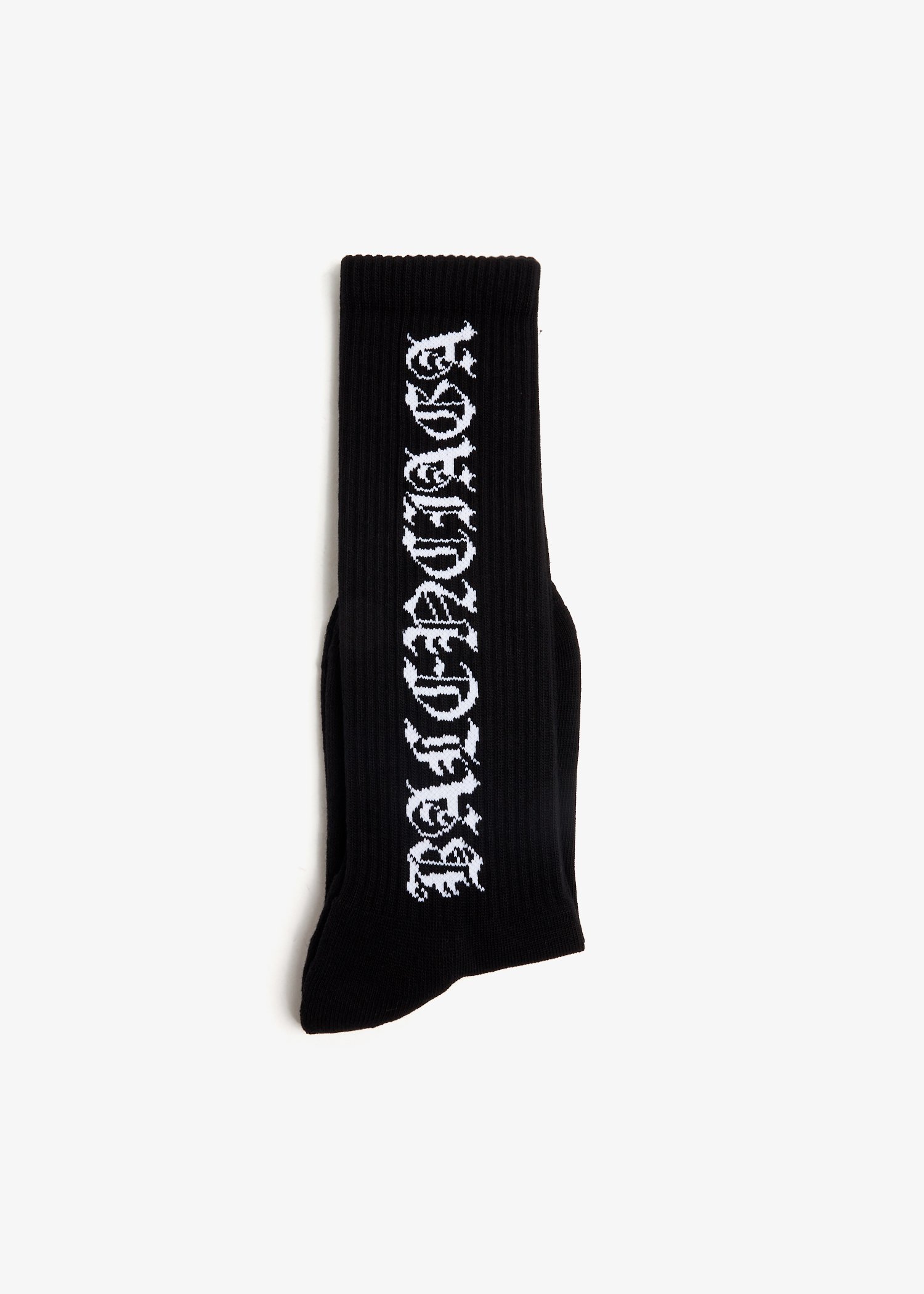 

Gothic tennis socks, Black