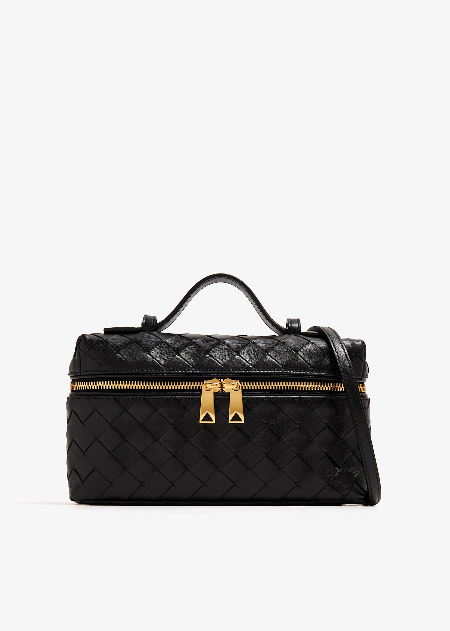 

Intrecciato vanity case, Black