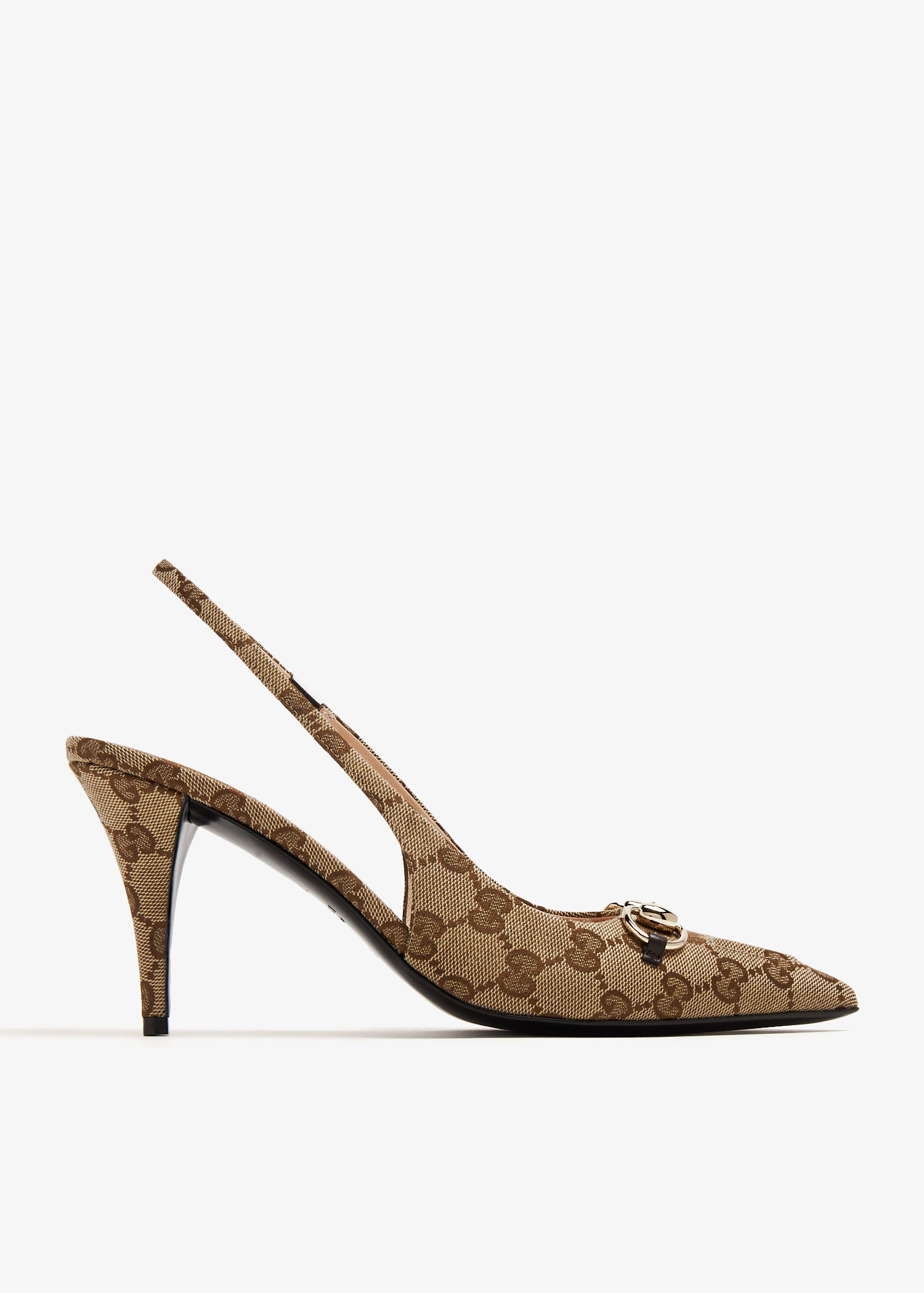 

Horsebit slingback pumps, Printed
