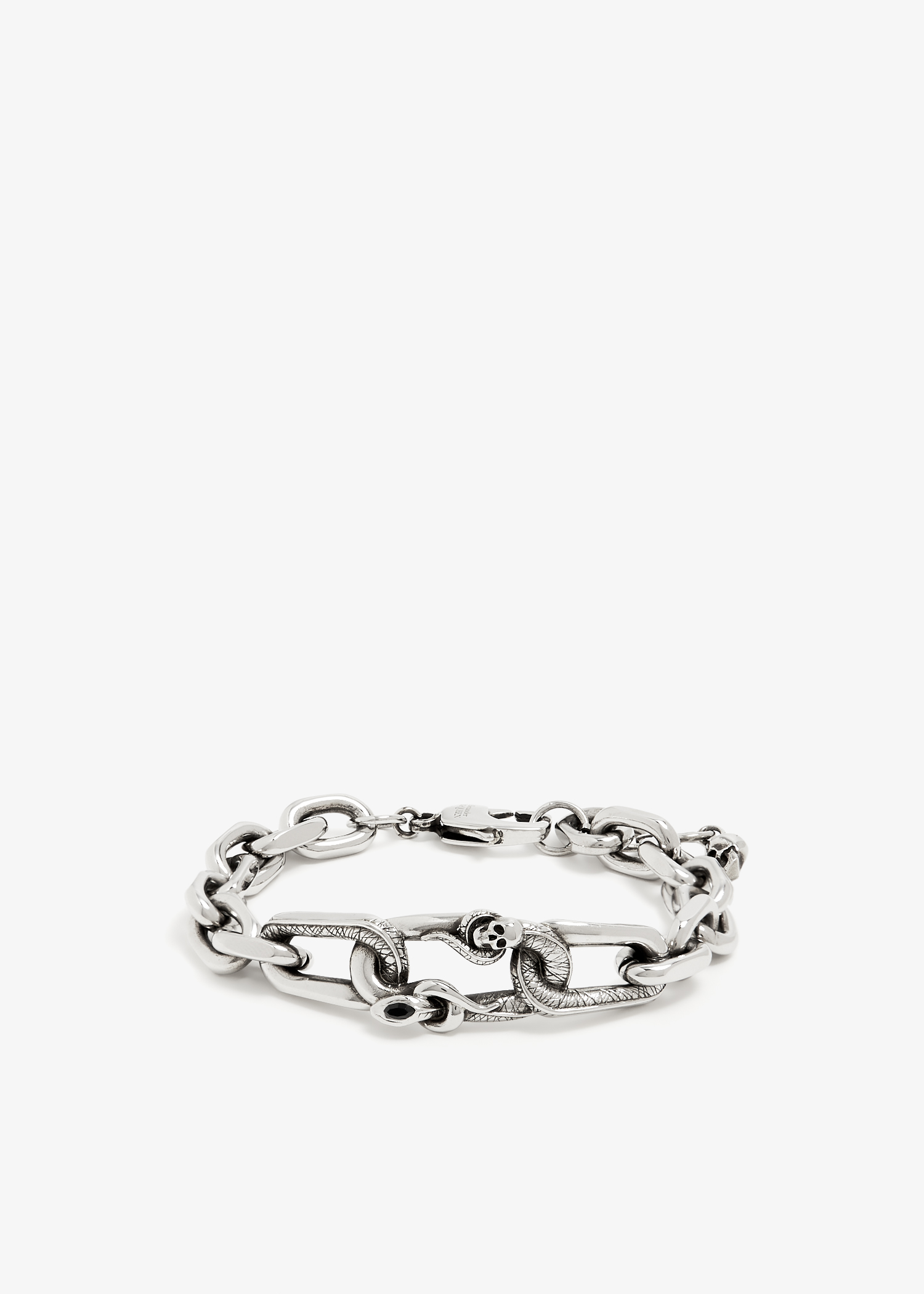 

Snake and Skull bracelet, Silver