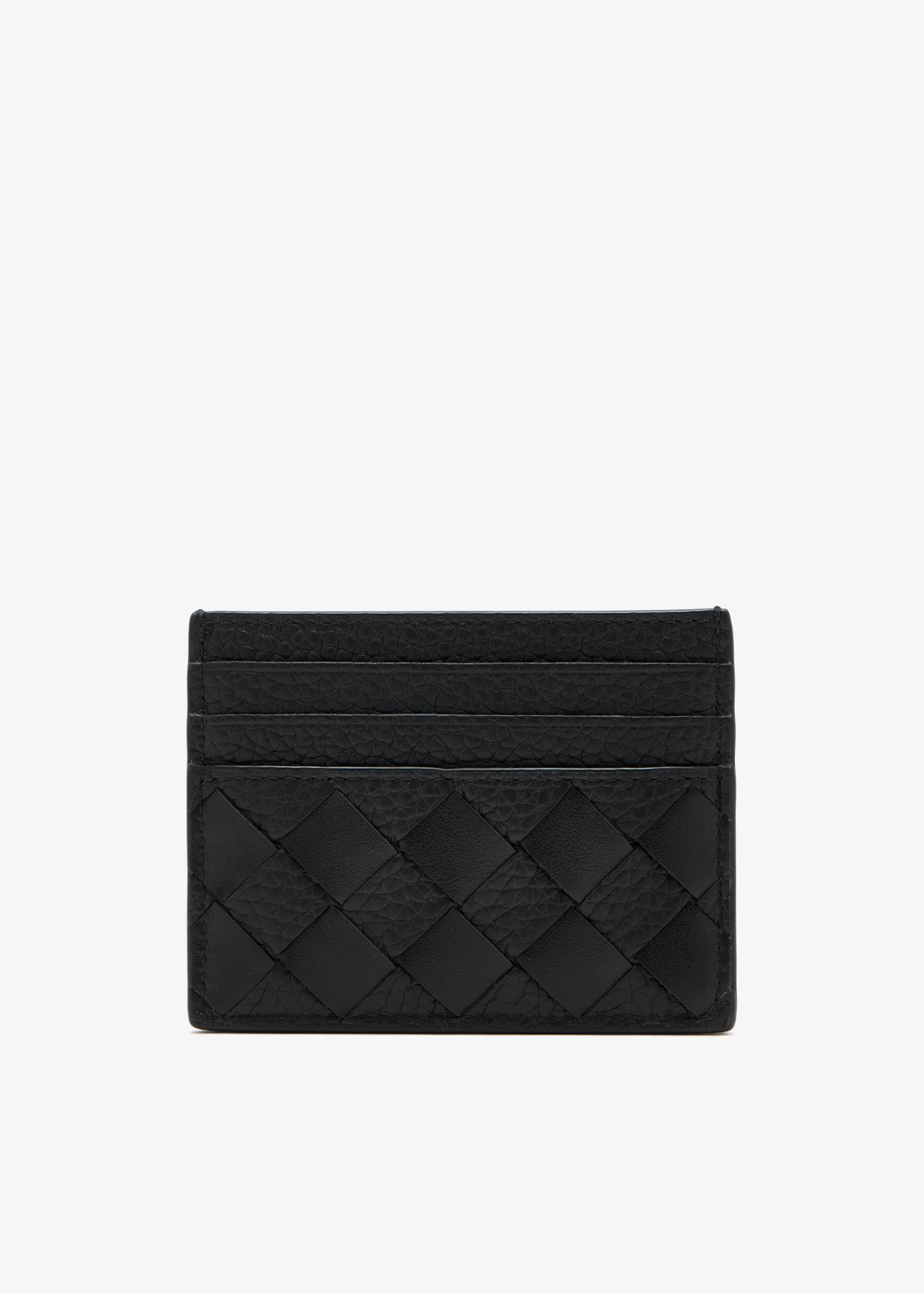 

Intrecciato card case, Black