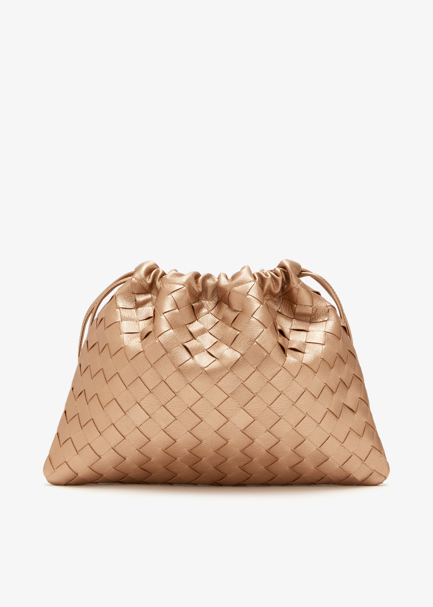 

Medium Dustbag clutch, Bronze