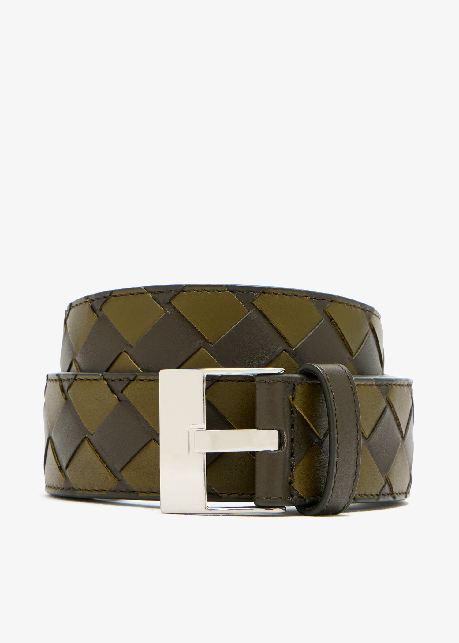 

Intrecciato belt, Khaki