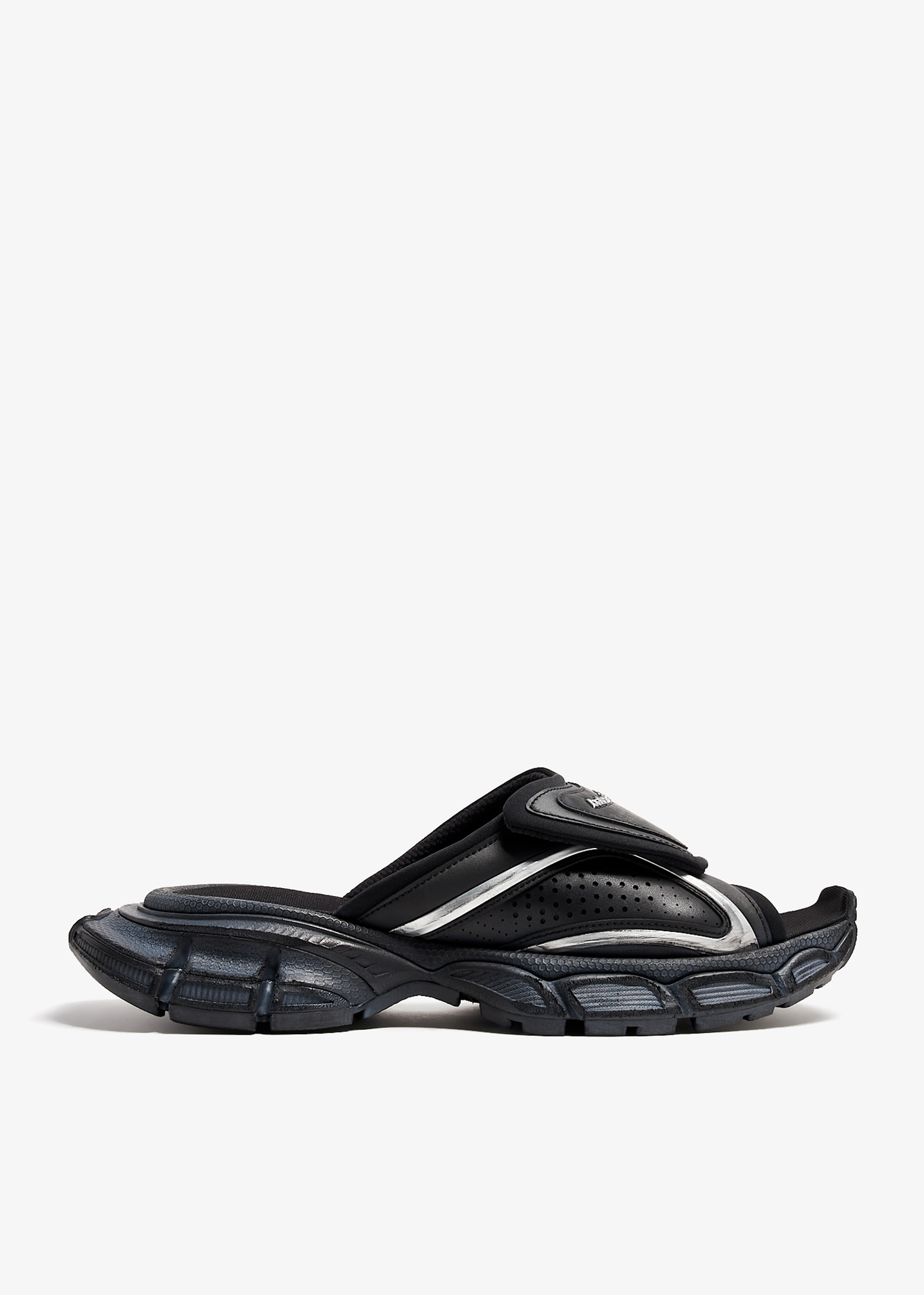 

3XL slide sandals, Black