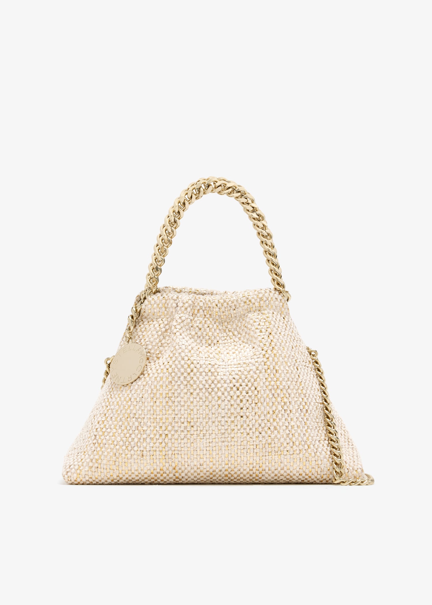 

Falabella mini drawstring bag, Cream