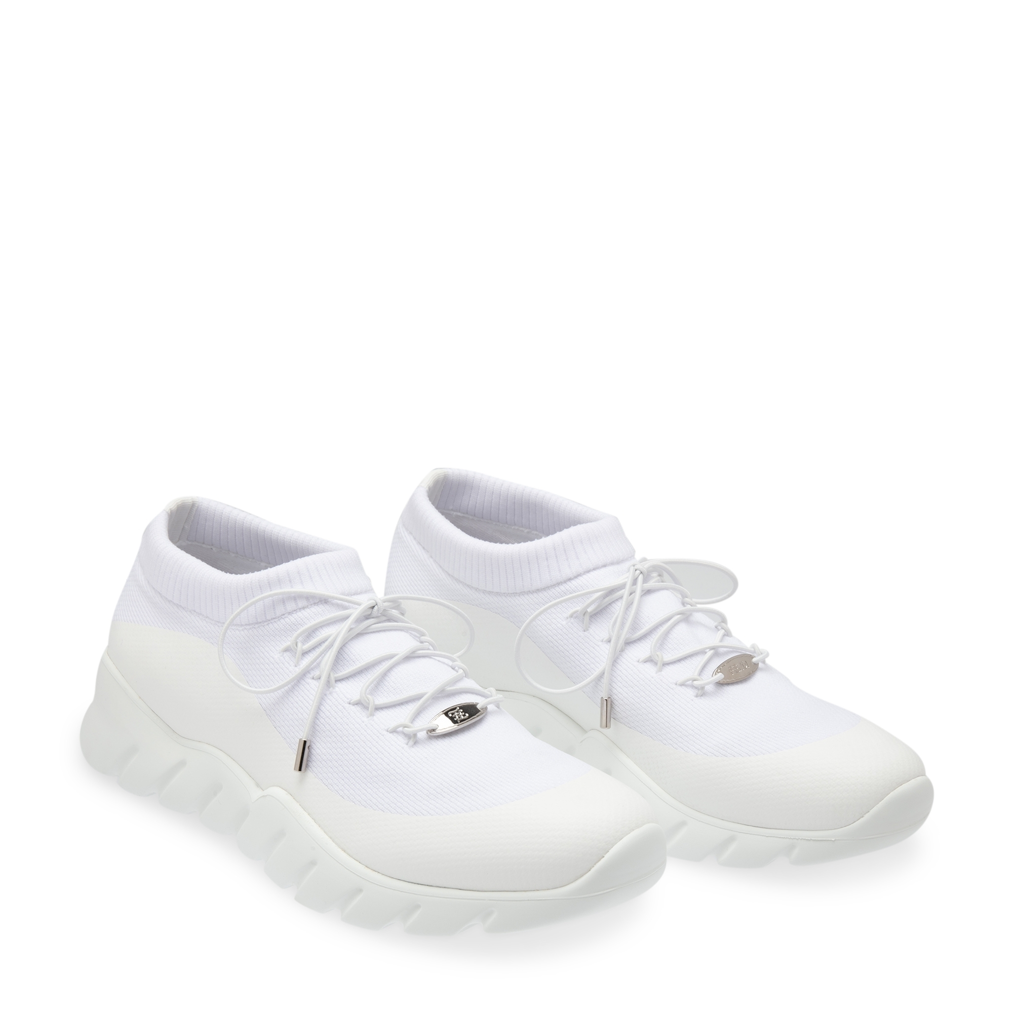 

Technical fabric sneakers, White