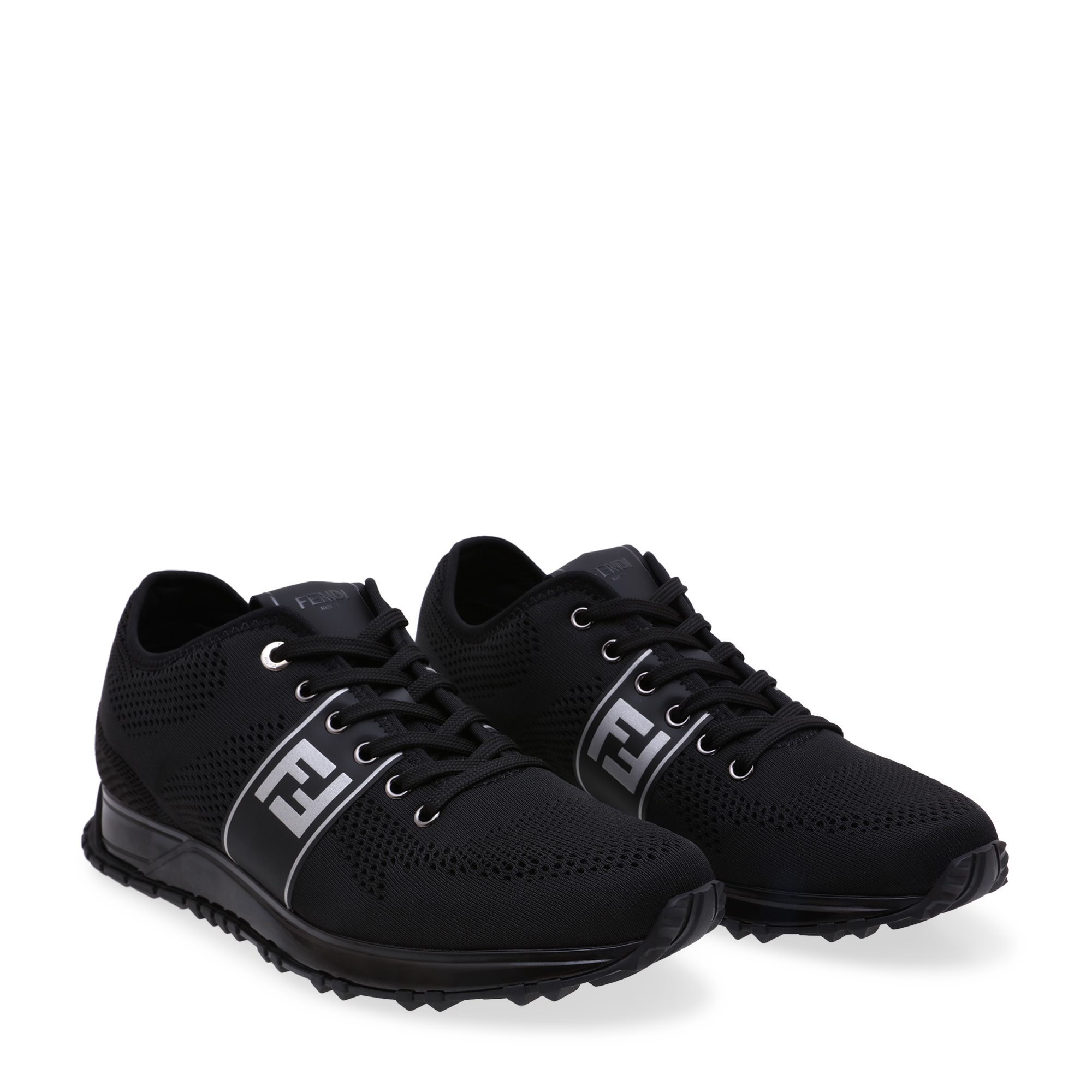 

Knit runner sneakers, Black